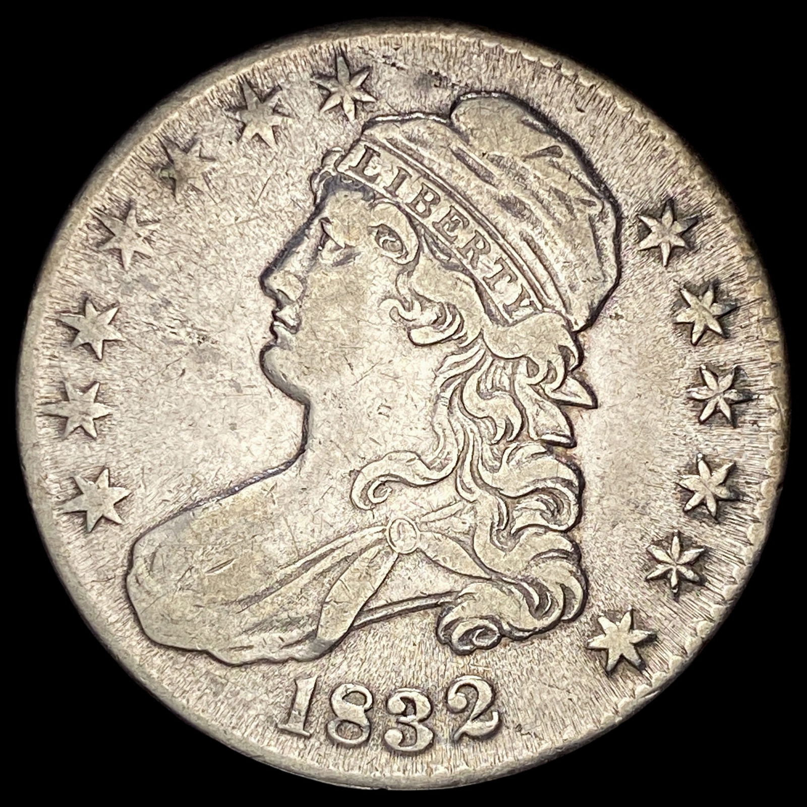 1832 Capped Bust Half Dollar NEARLY UNCIRCULATED (1 of 2)