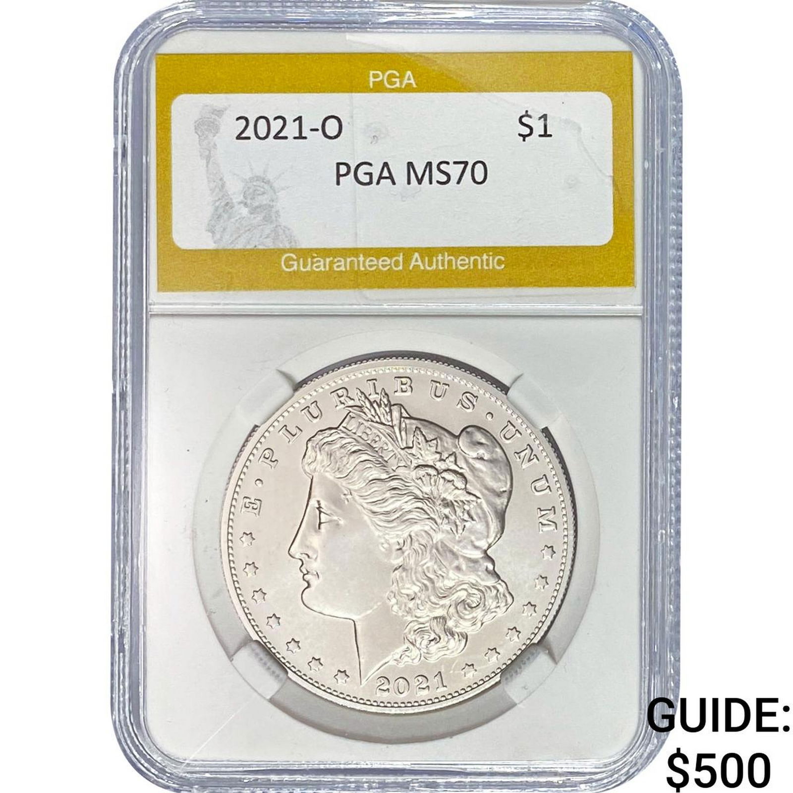 2021-O Morgan Silver Dollar PGA MS70 (1 of 2)