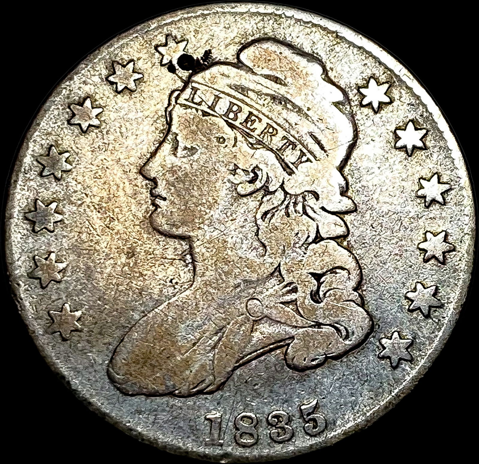1835 Silver Capped Bust Half Dollar NICELY CIRCULATED (1 of 2)