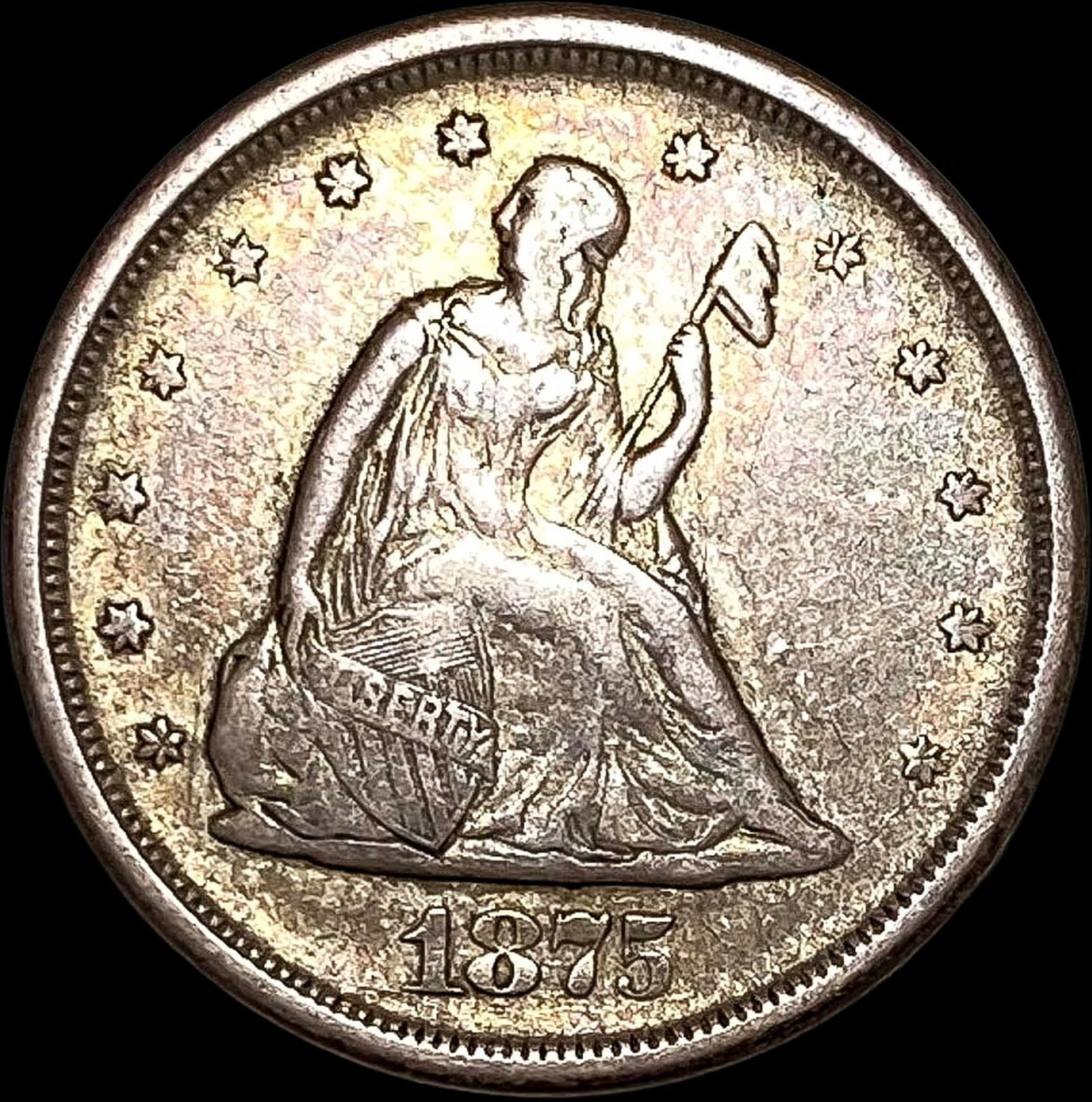 1875-S Silver Twenty Cents LIGHTLY CIRCULATED (1 of 2)