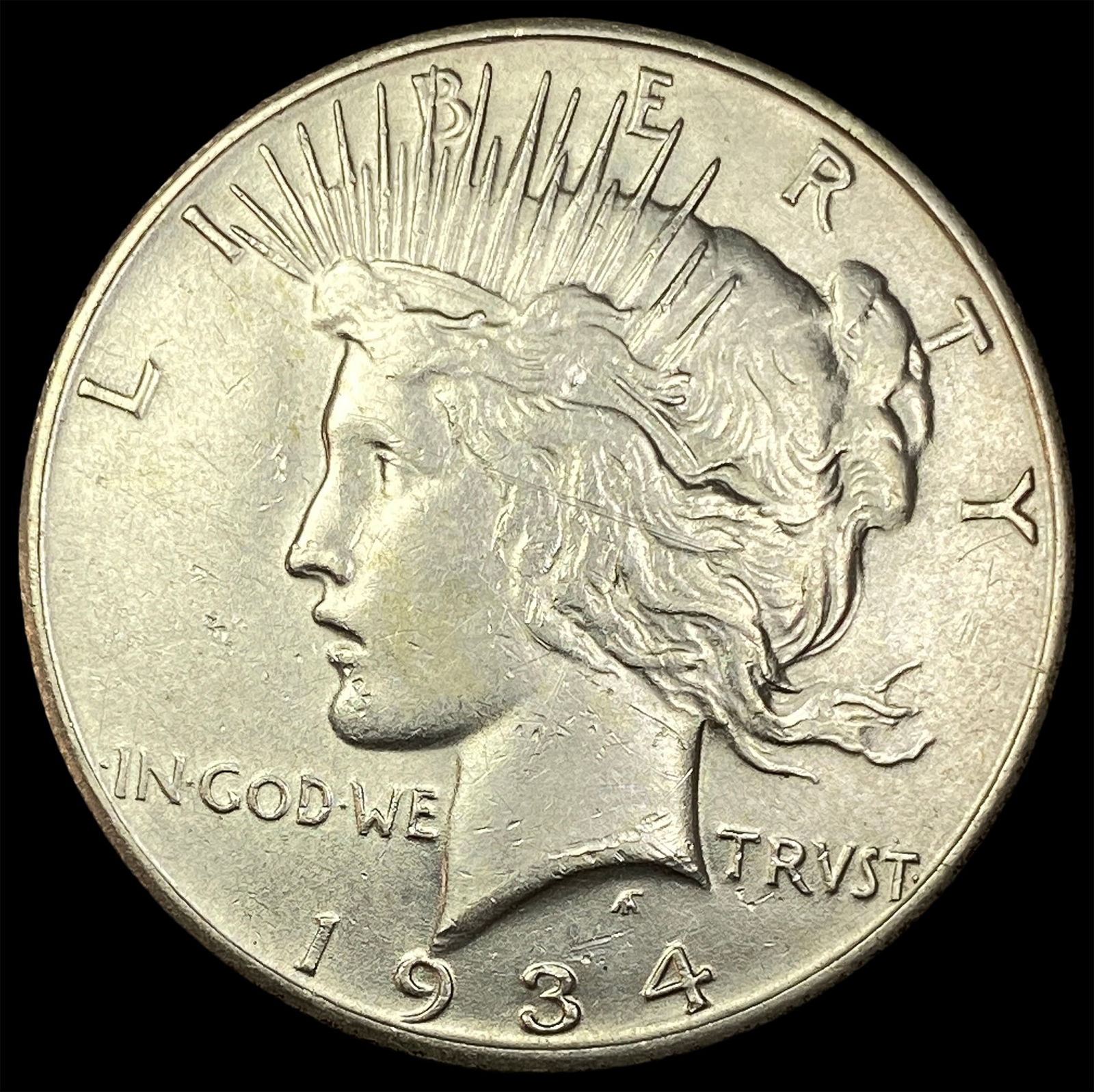 1934-S Silver Peace Dollar CLOSELY UNCIRCULATED (1 of 2)
