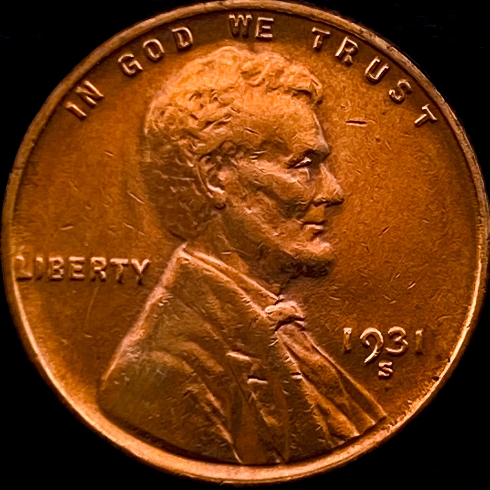 1931-S Lincoln Wheat Cent CLOSELY UNCIRCULATED (1 of 2)