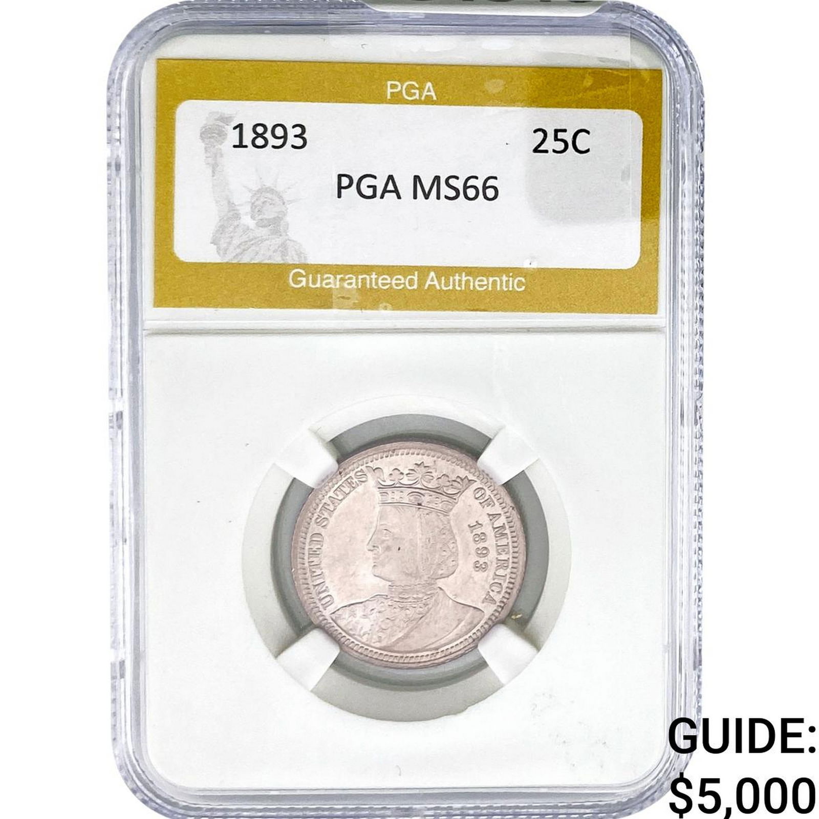 1893 Columbia Quarter PGA MS66 (1 of 2)