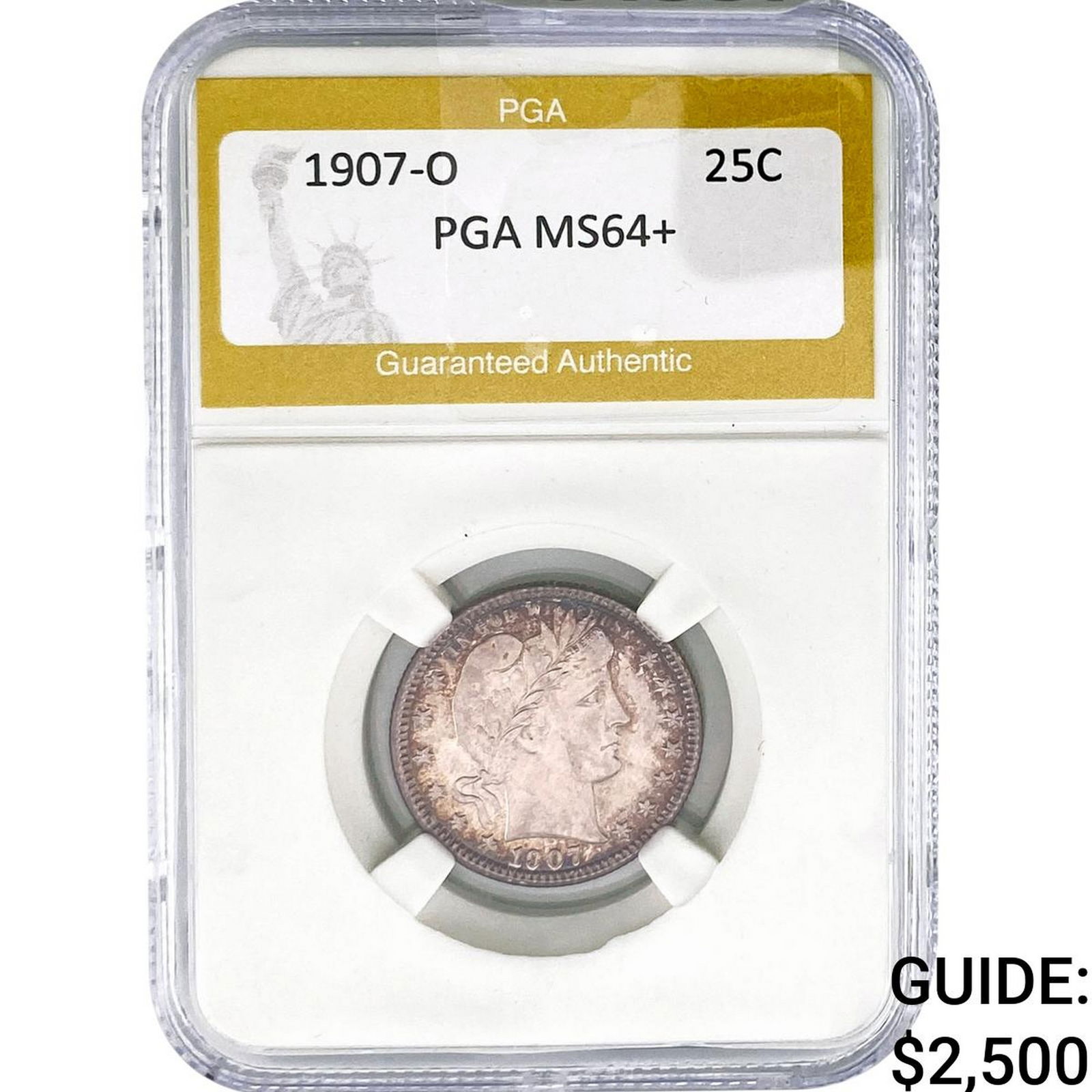 1907-O Barber Quarter PGA MS64+ (1 of 2)
