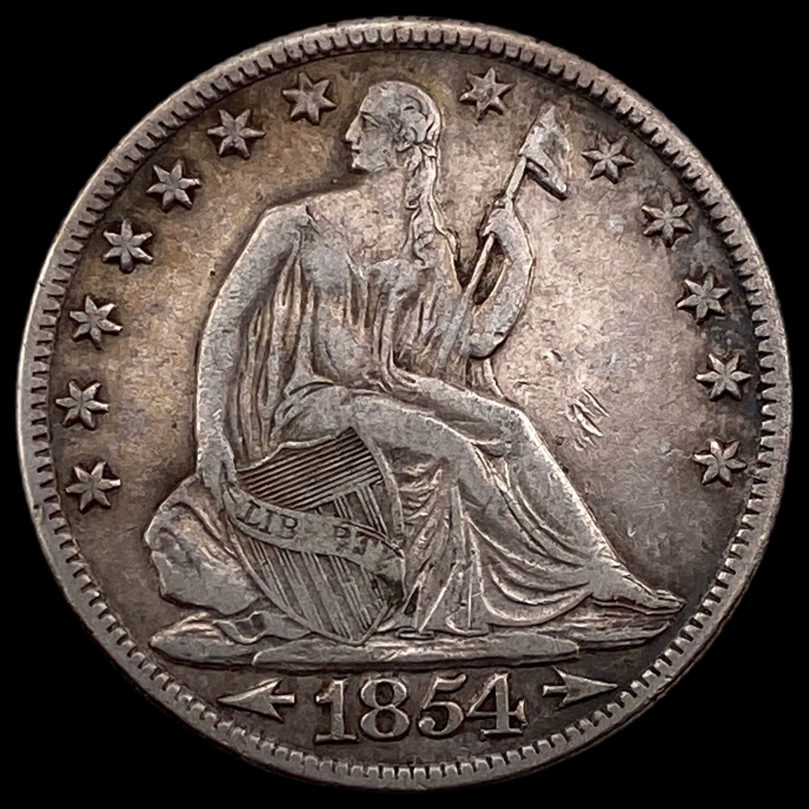 1854-O Seated Liberty Half Dollar LIGHTLY CIRCULATED (1 of 2)