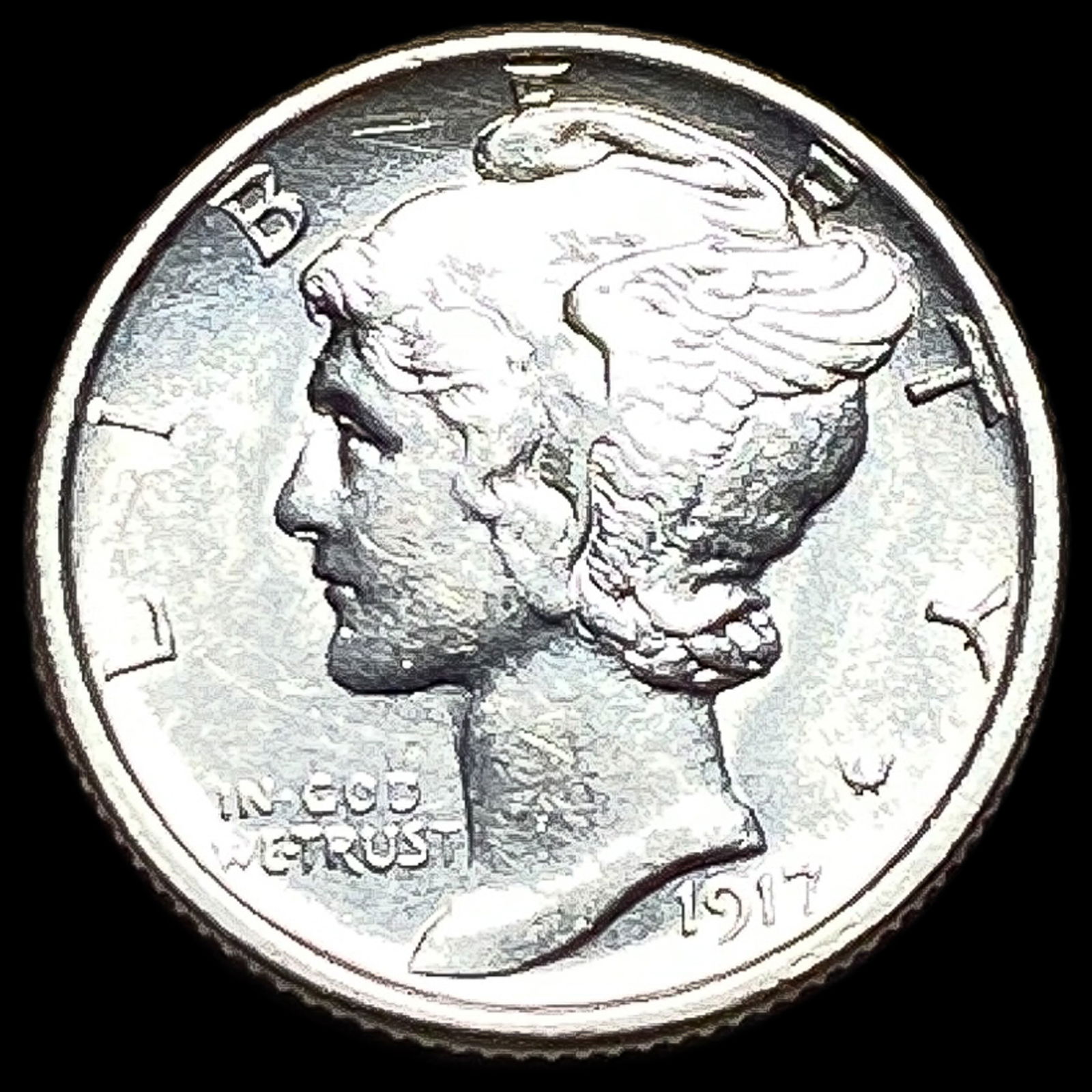1917-S Mercury Dime CHOICE BU (1 of 2)