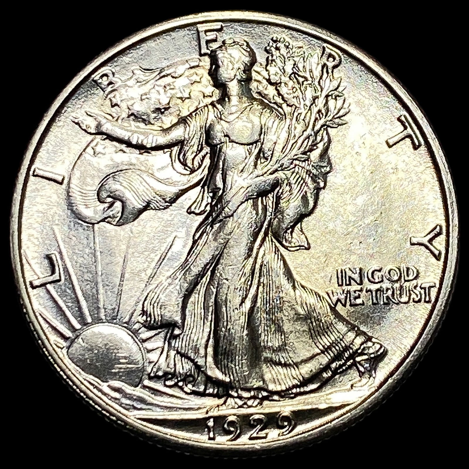 1929-S Silver Walking Liberty Half Dollar UNCIRCULATED (1 of 2)
