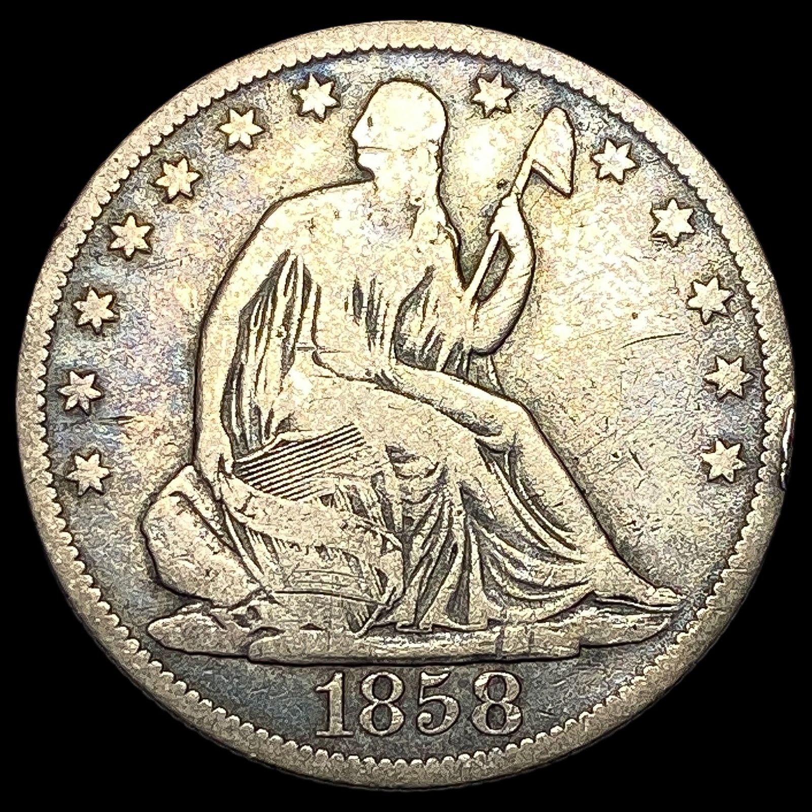 1858-O Silver Half Dollar NICELY CIRCULATED (1 of 2)