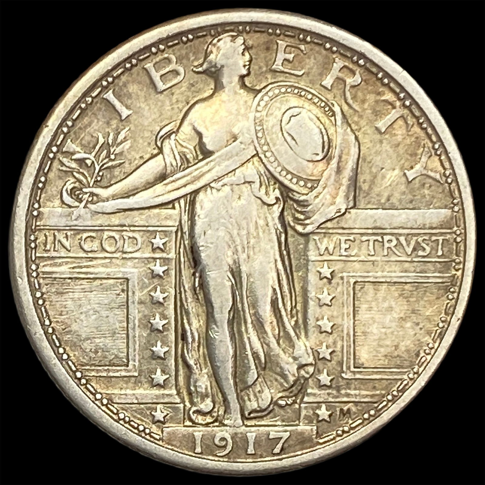 1917 Type 1 Standing Liberty Quarter NEARLY UNCIRCULATED (1 of 2)