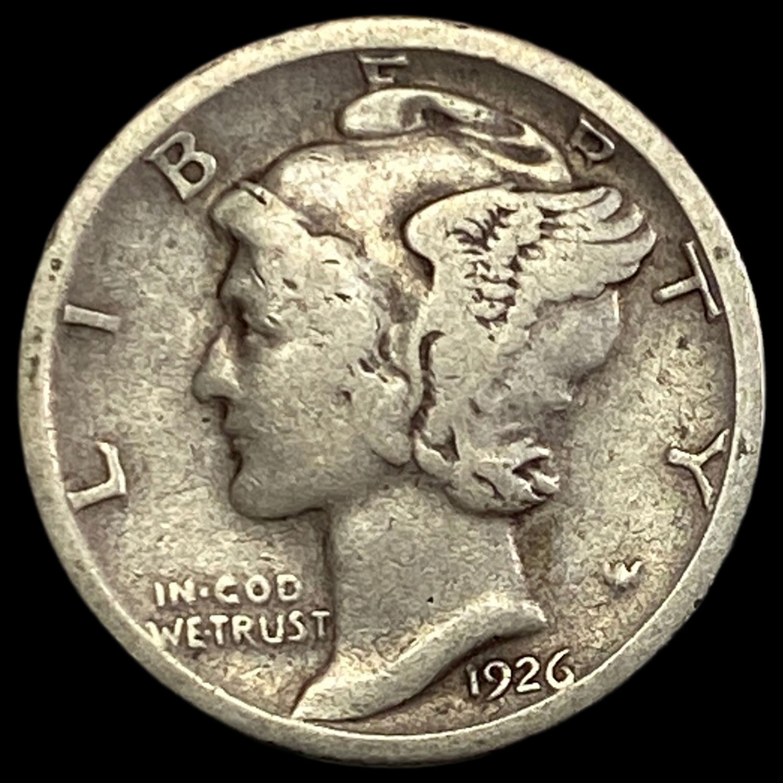 1926-S Silver Mercury Dime LIGHTLY CIRCULATED (1 of 2)