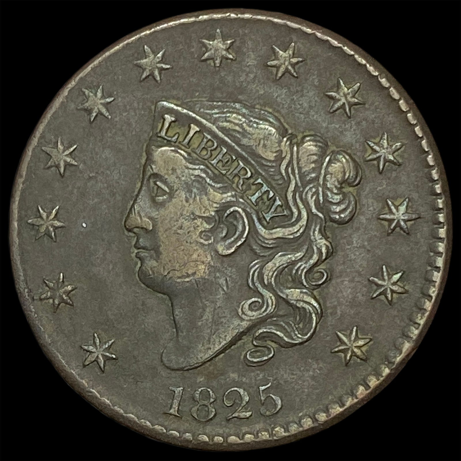 1825 Coronet Head Large Cent HIGH GRADE (1 of 2)