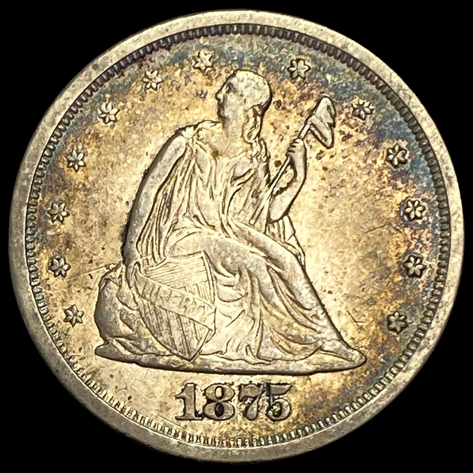 1875-S Silver Twenty Cent Piece NEARLY UNCIRCULATED (1 of 2)