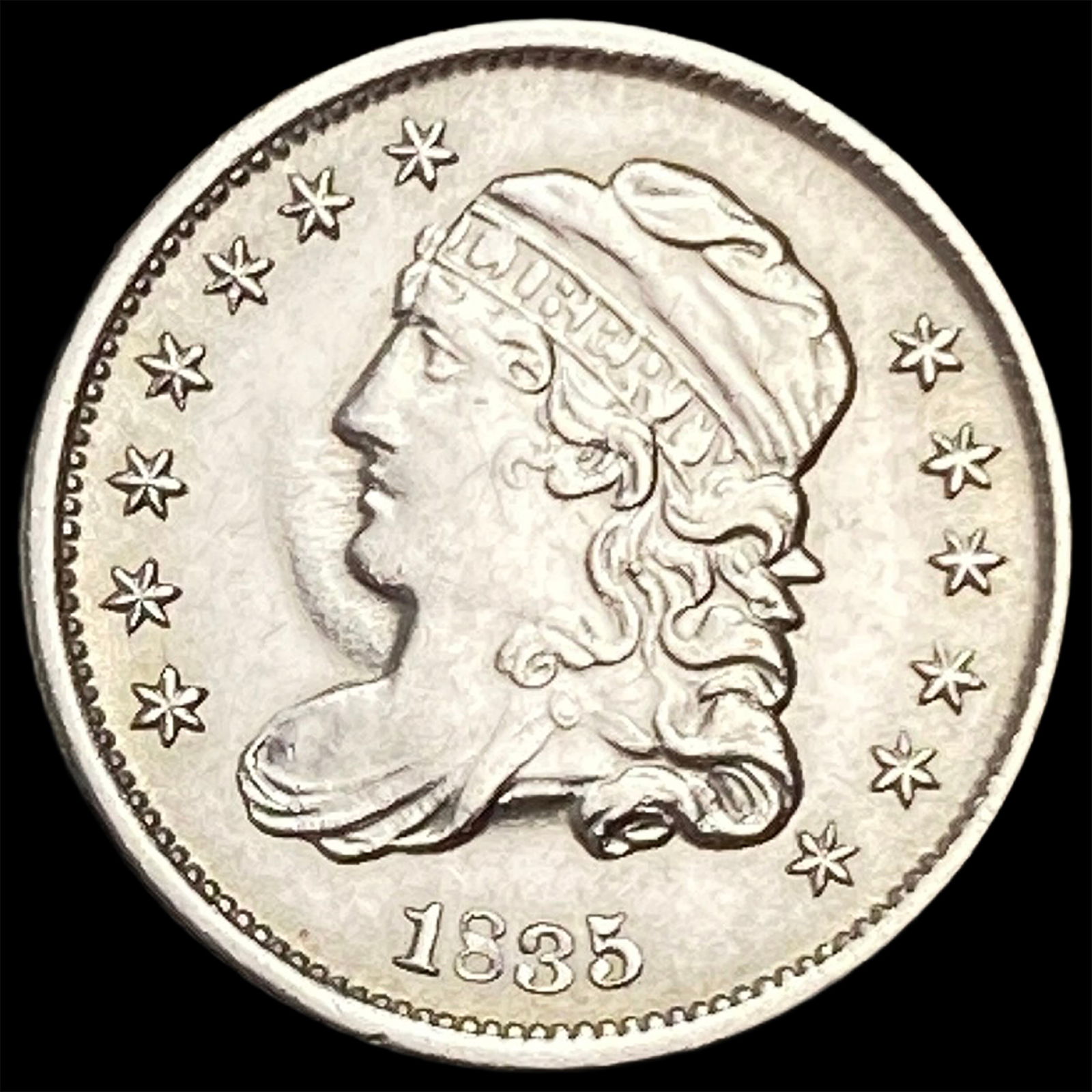 1835 Capped Bust Half Dime UNCIRCULATED (1 of 2)