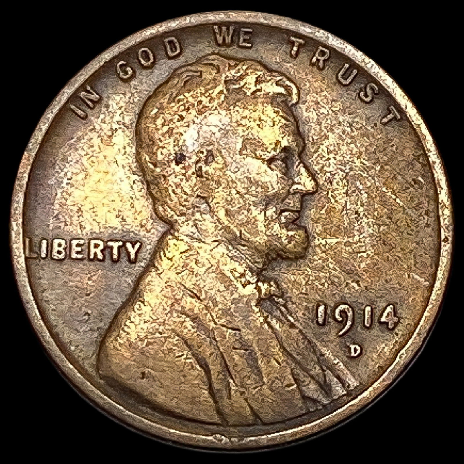 1914-D Lincoln Wheat Cent LIGHTLY CIRCULATED (1 of 2)