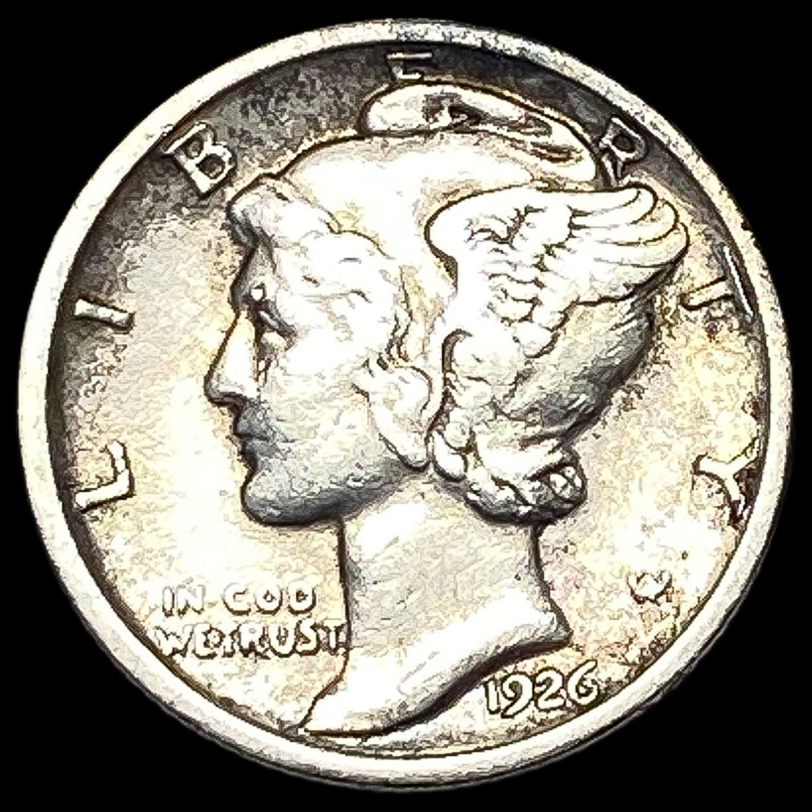 1926-D Mercury Dime ABOUT UNCIRCULATED (1 of 2)