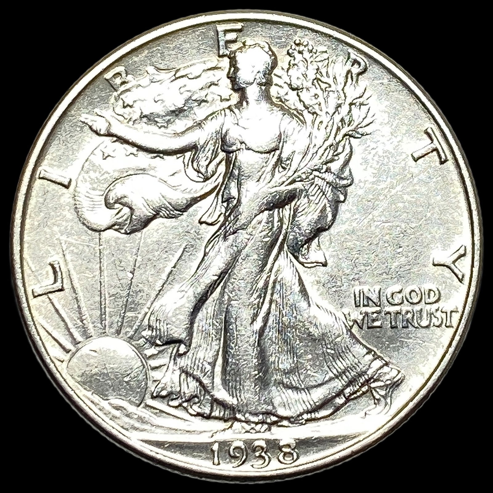 1938-D Walking Liberty Half Dollar CLOSELY UNCIRCULATED (1 of 2)