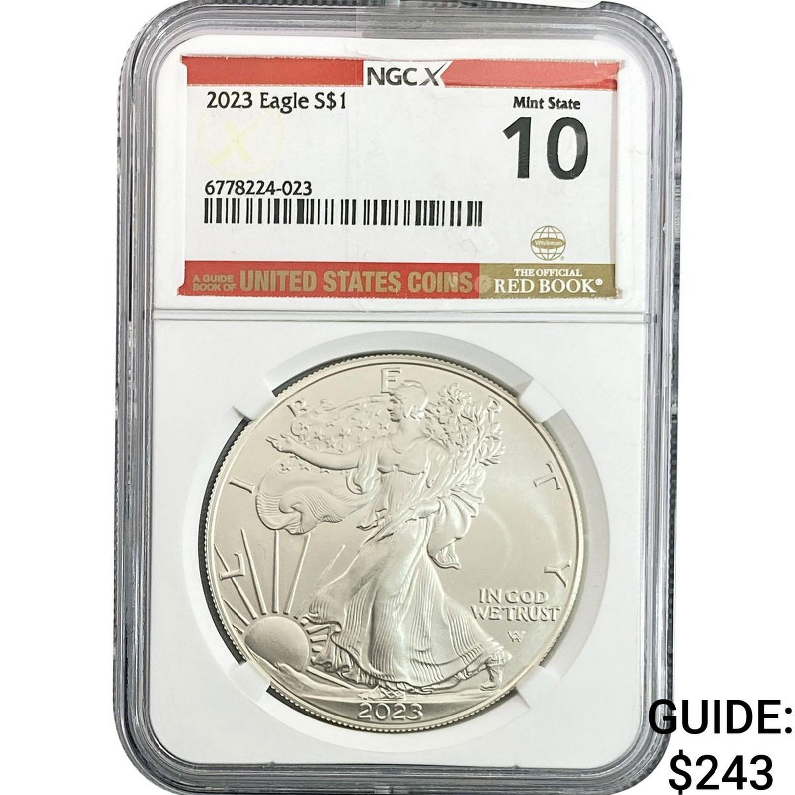 2023 Silver Eagle NGC MS10 (1 of 2)