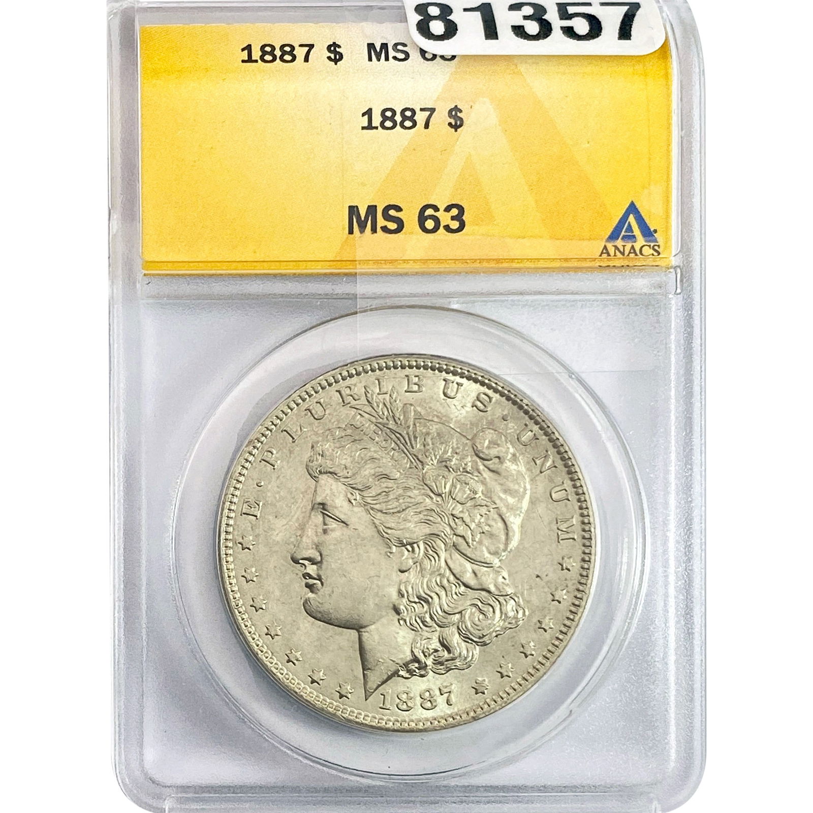 1887 Morgan Silver Dollar ANACS MS63 (1 of 2)