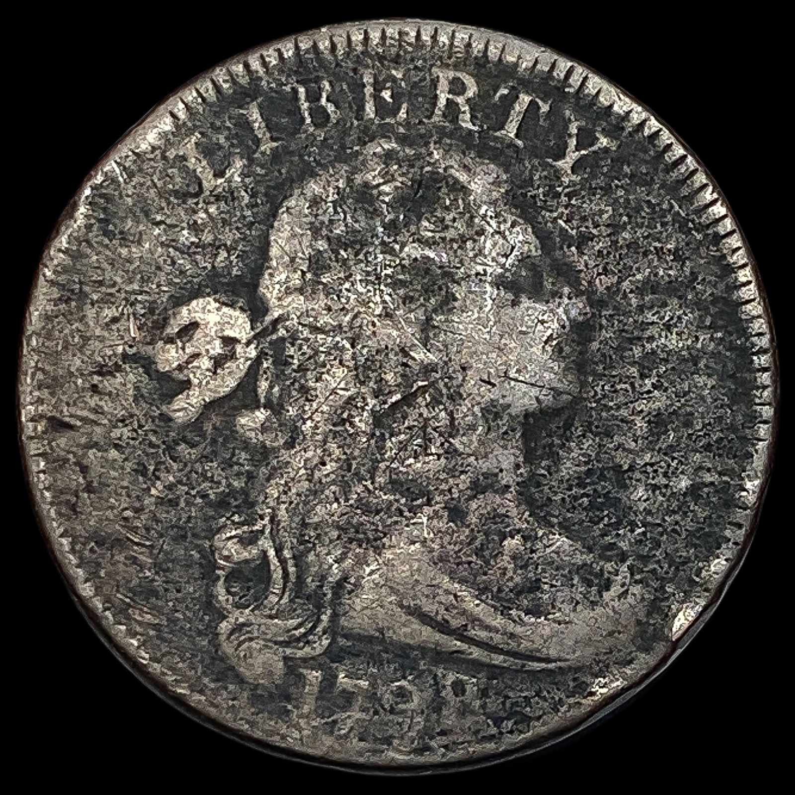 1798 Draped Bust Large Cent LIGHTLY CIRCULATED (1 of 2)