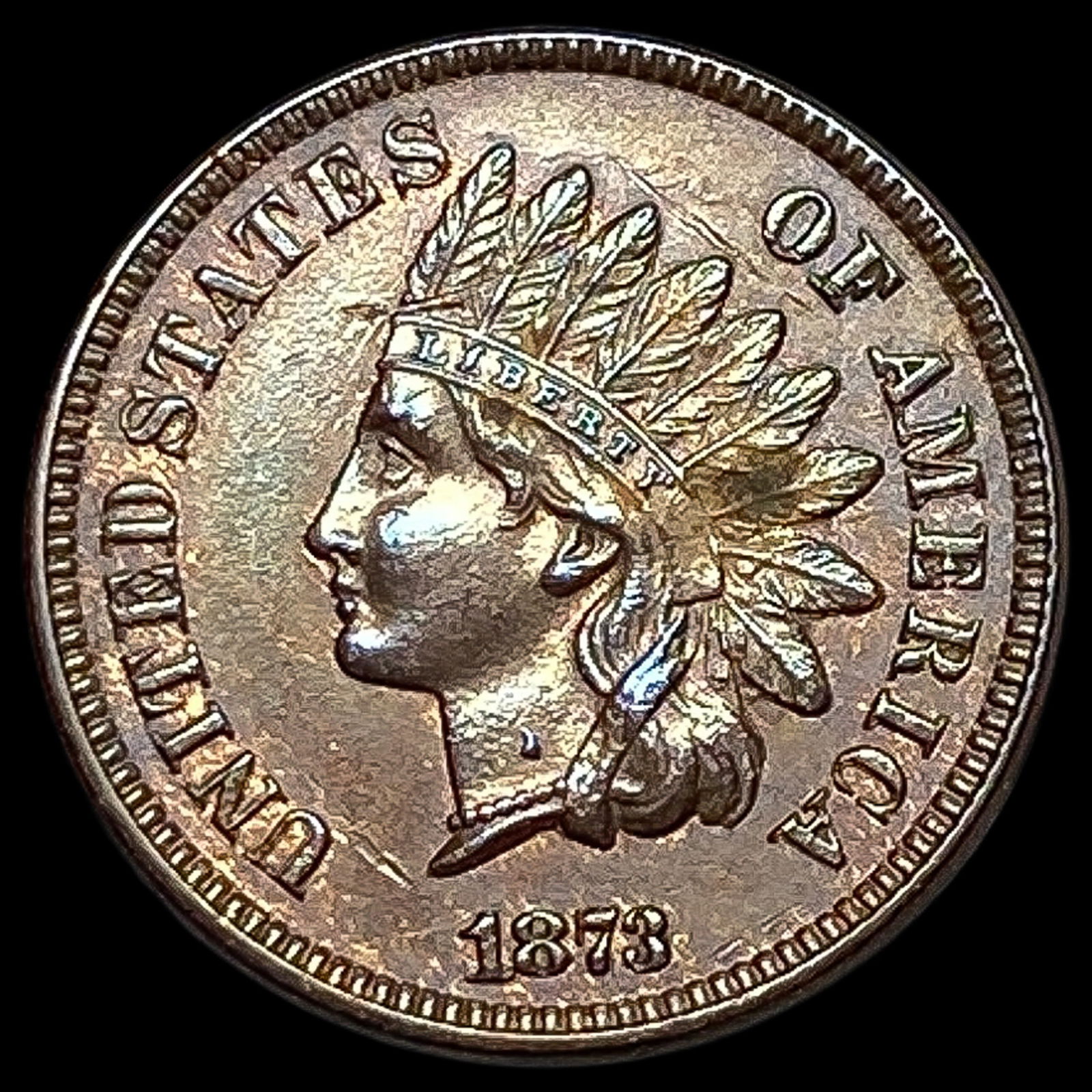 1873 Indian Head Cent UNCIRCULATED (1 of 2)