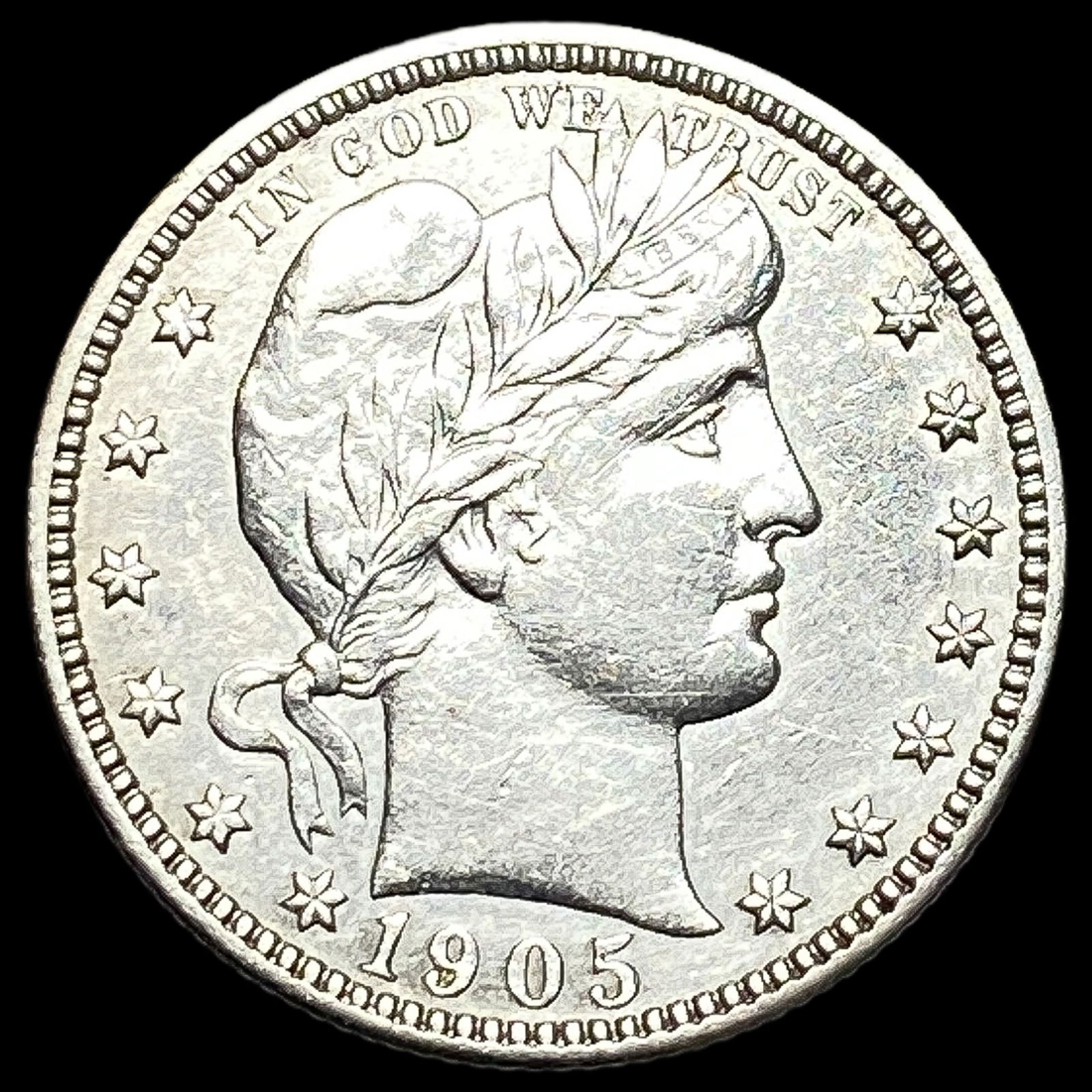 1905-S Silver Barber Quarter CLOSELY UNCIRCULATED (1 of 2)