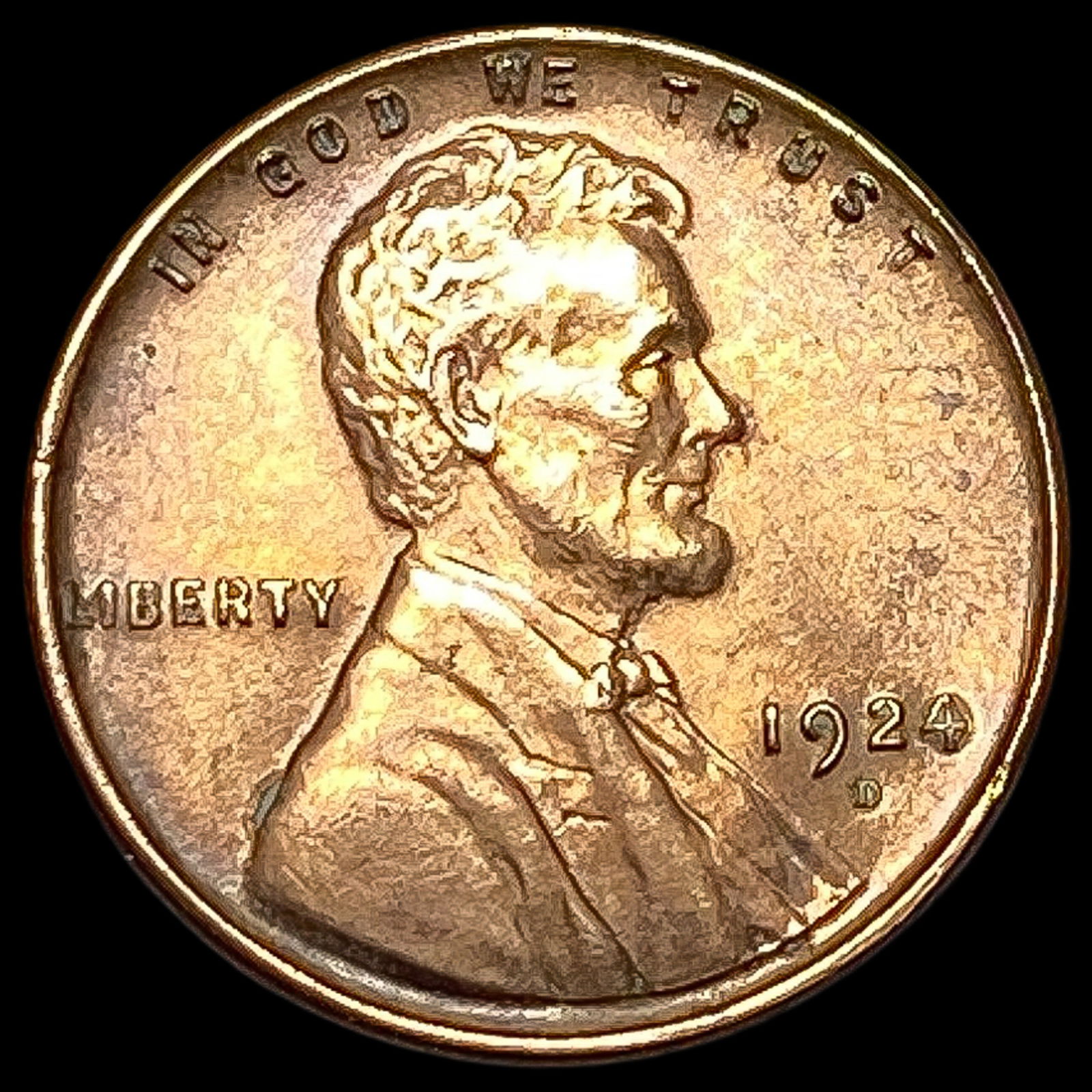 1924-D Lincoln Wheat Cent CLOSELY UNCIRCULATED (1 of 2)