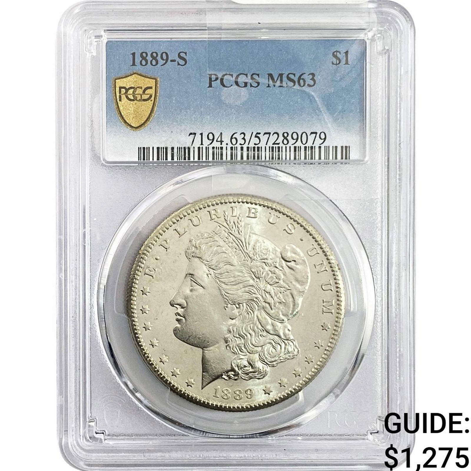 1889-S Morgan Silver Dollar PCGS MS63 (1 of 2)