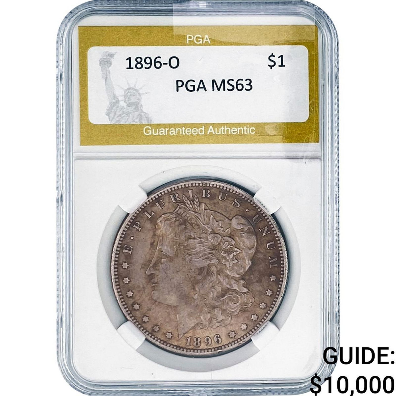 1896-O Morgan Silver Dollar PGA MS63 (1 of 2)