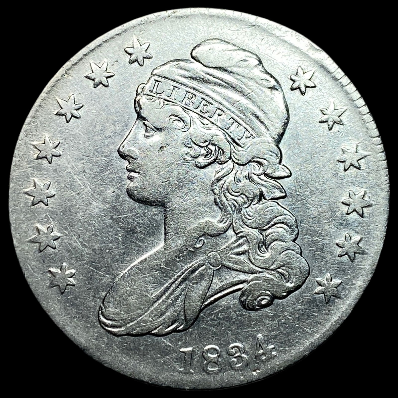 1834 Capped Bust Half Dollar ABOUT UNCIRCULATED (1 of 2)