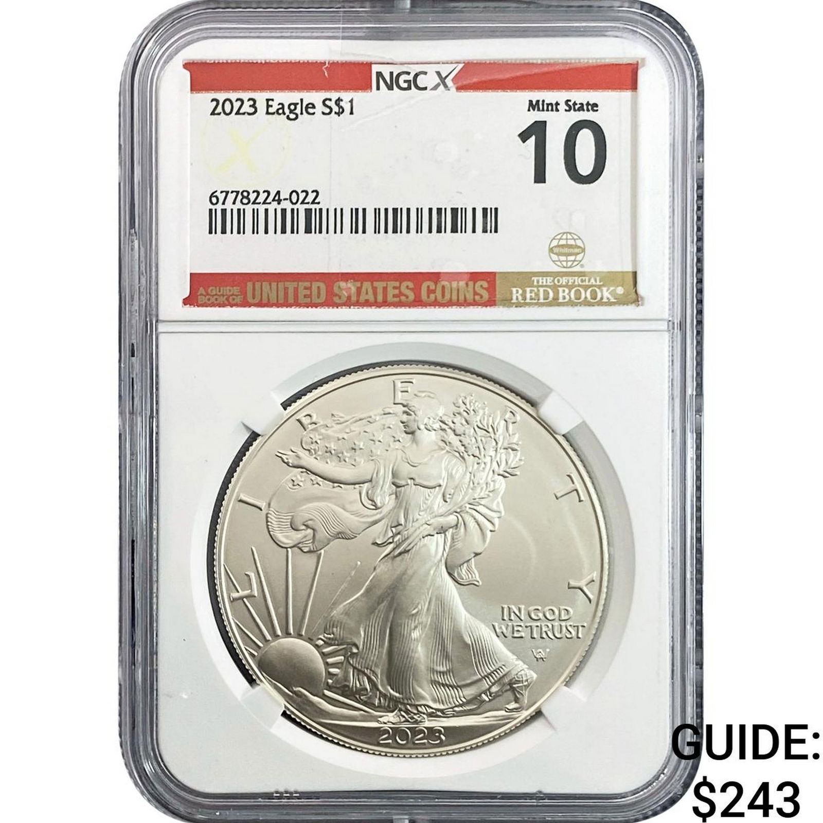 2023 Silver Eagle NGC MS10 (1 of 2)