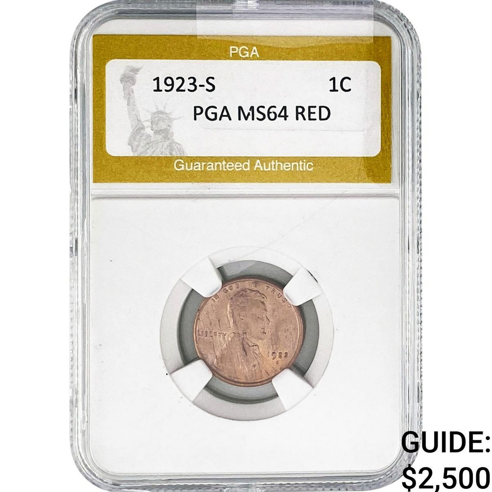 1923-S Wheat Cent PGA MS64 RED (1 of 2)