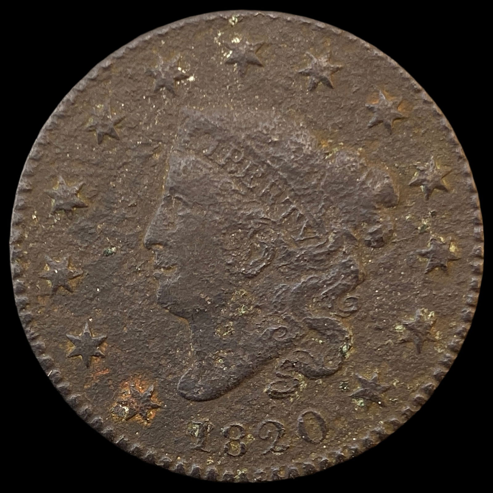 1820 Coronet Head Large Cent HIGH GRADE (1 of 2)