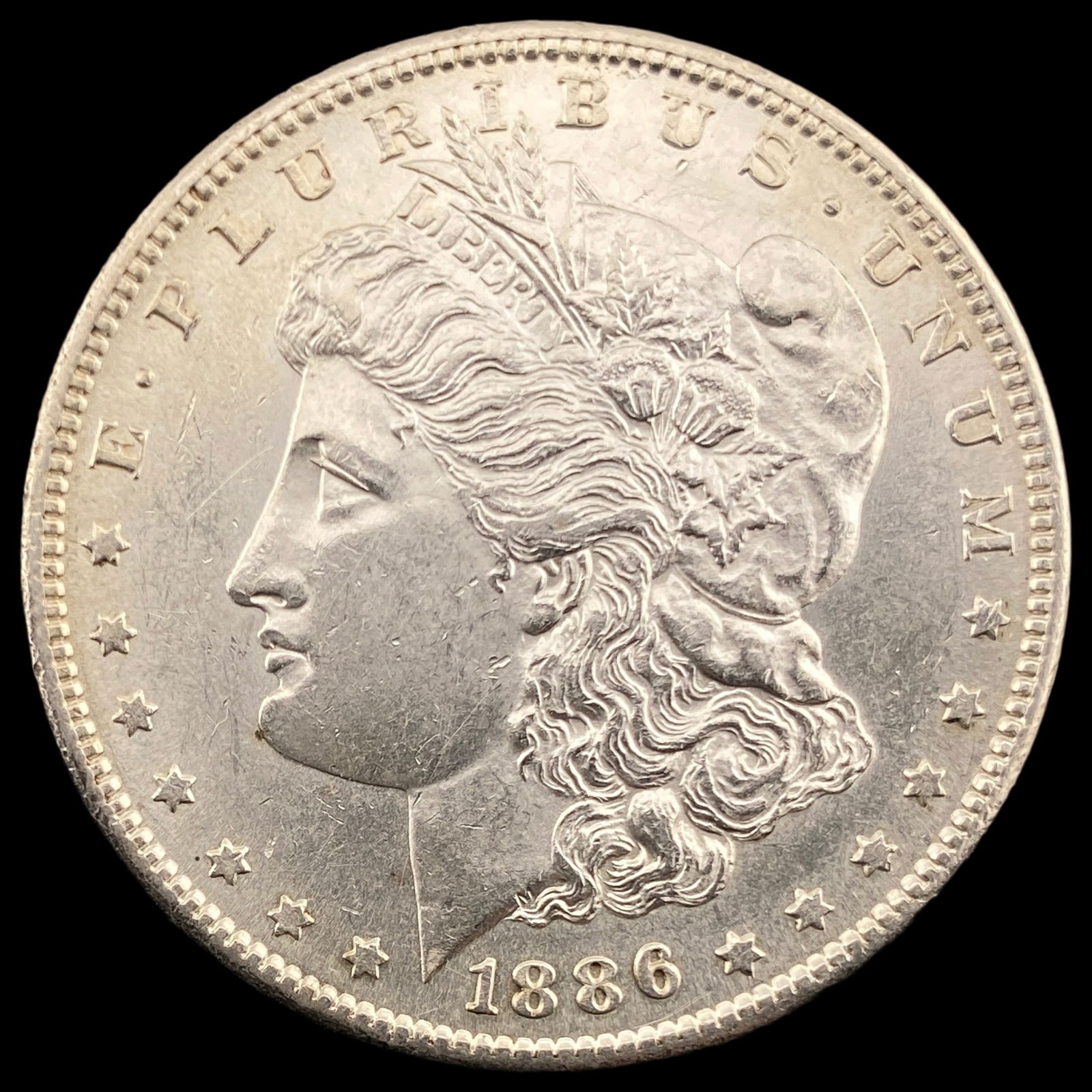 1886-S Silver Morgan Dollar CHOICE BU (1 of 2)