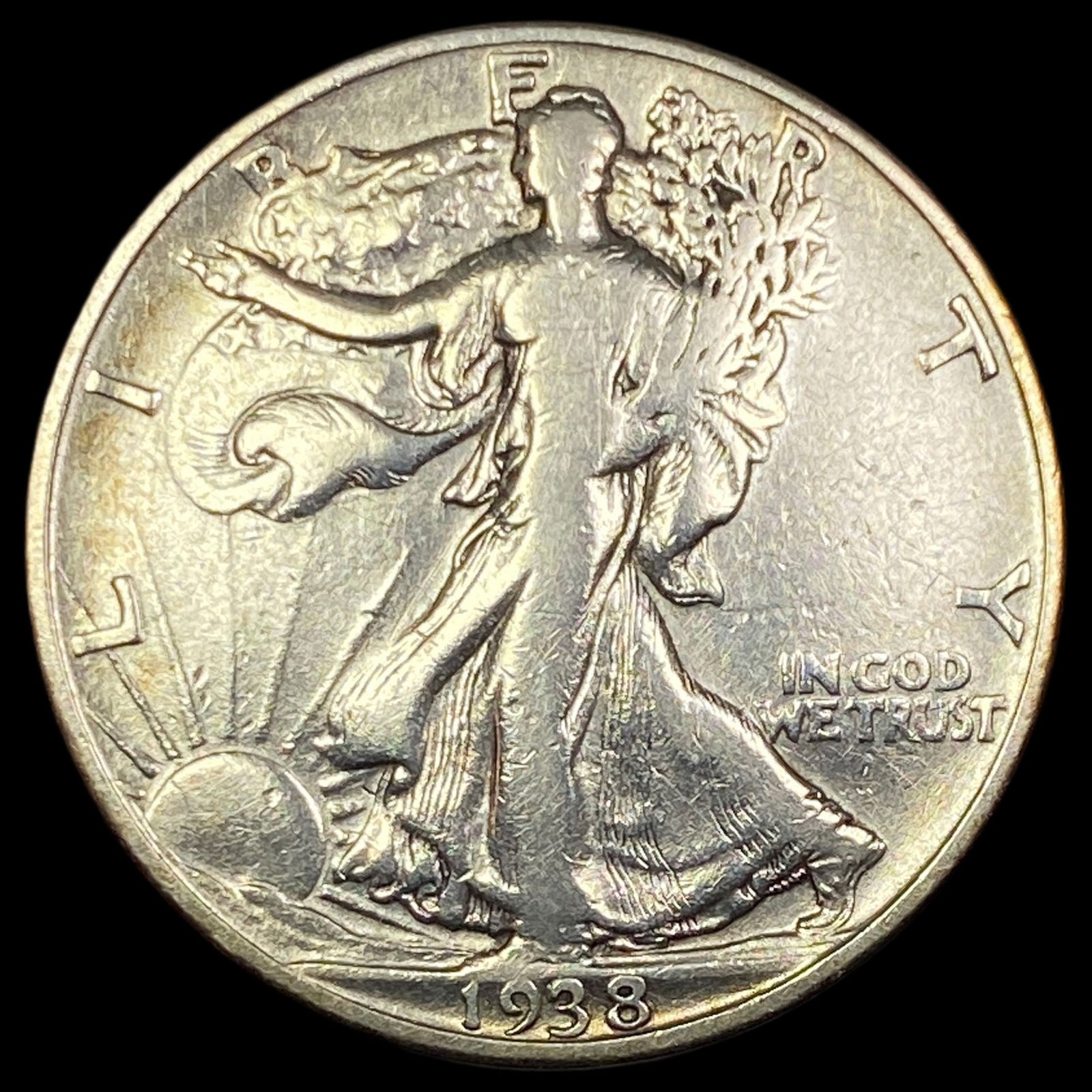 1938-D Walking Liberty Half Dollar NICELY CIRCULATED (1 of 2)