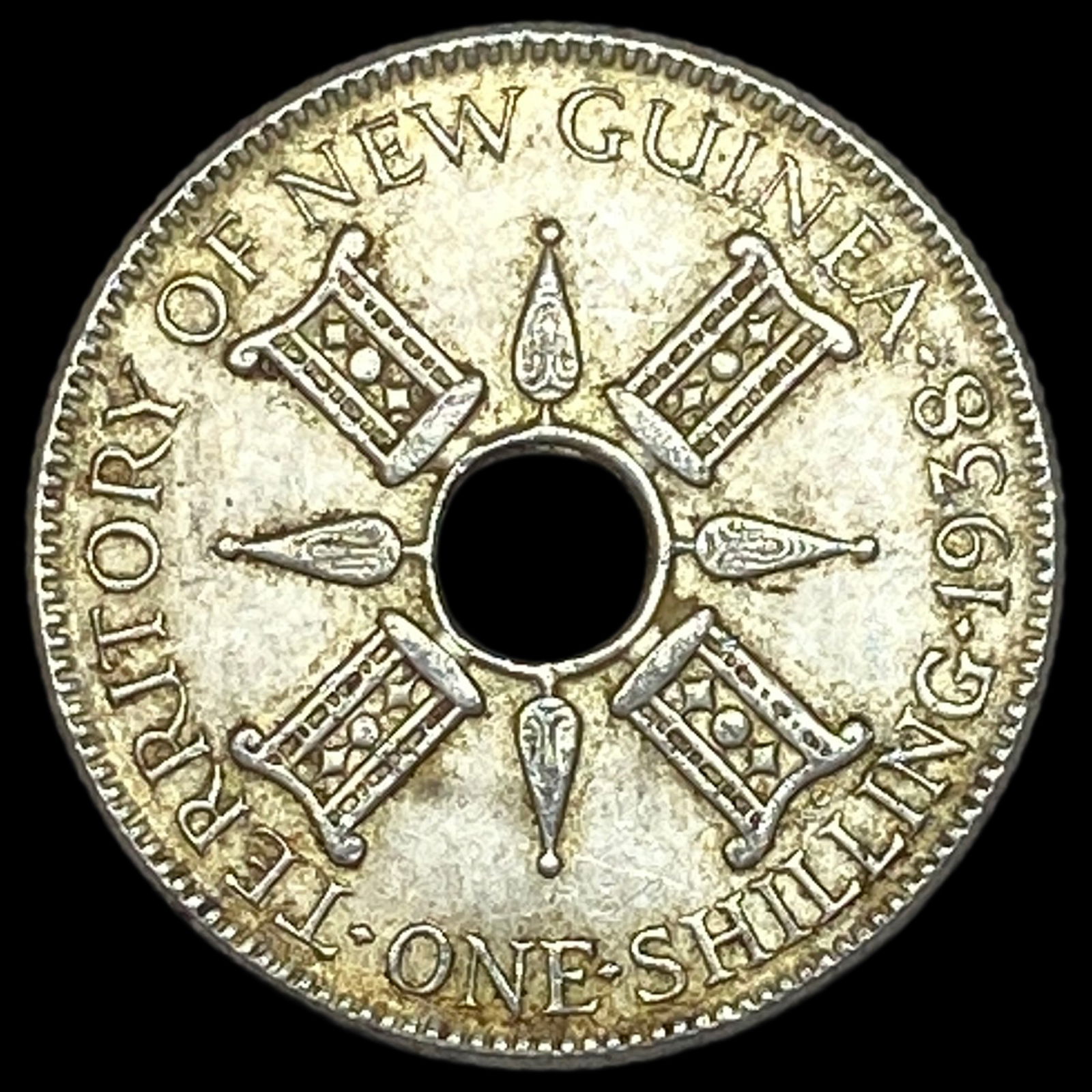 1938 New Guinea Silver 1 Shilling  UNCIRCULATED (1 of 2)