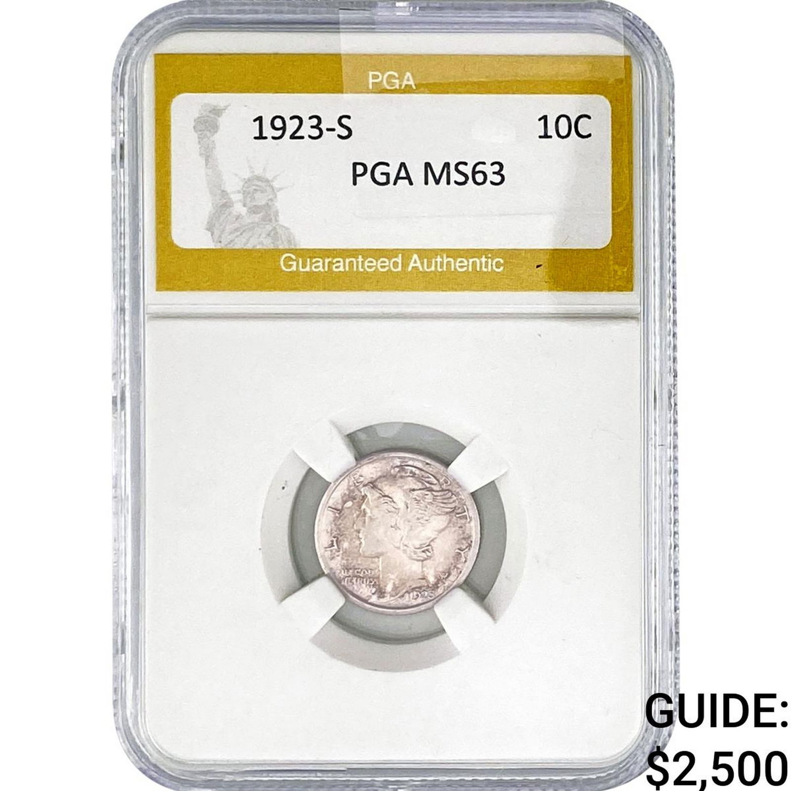 1923-S Mercury Silver Dime PGA MS63 (1 of 2)