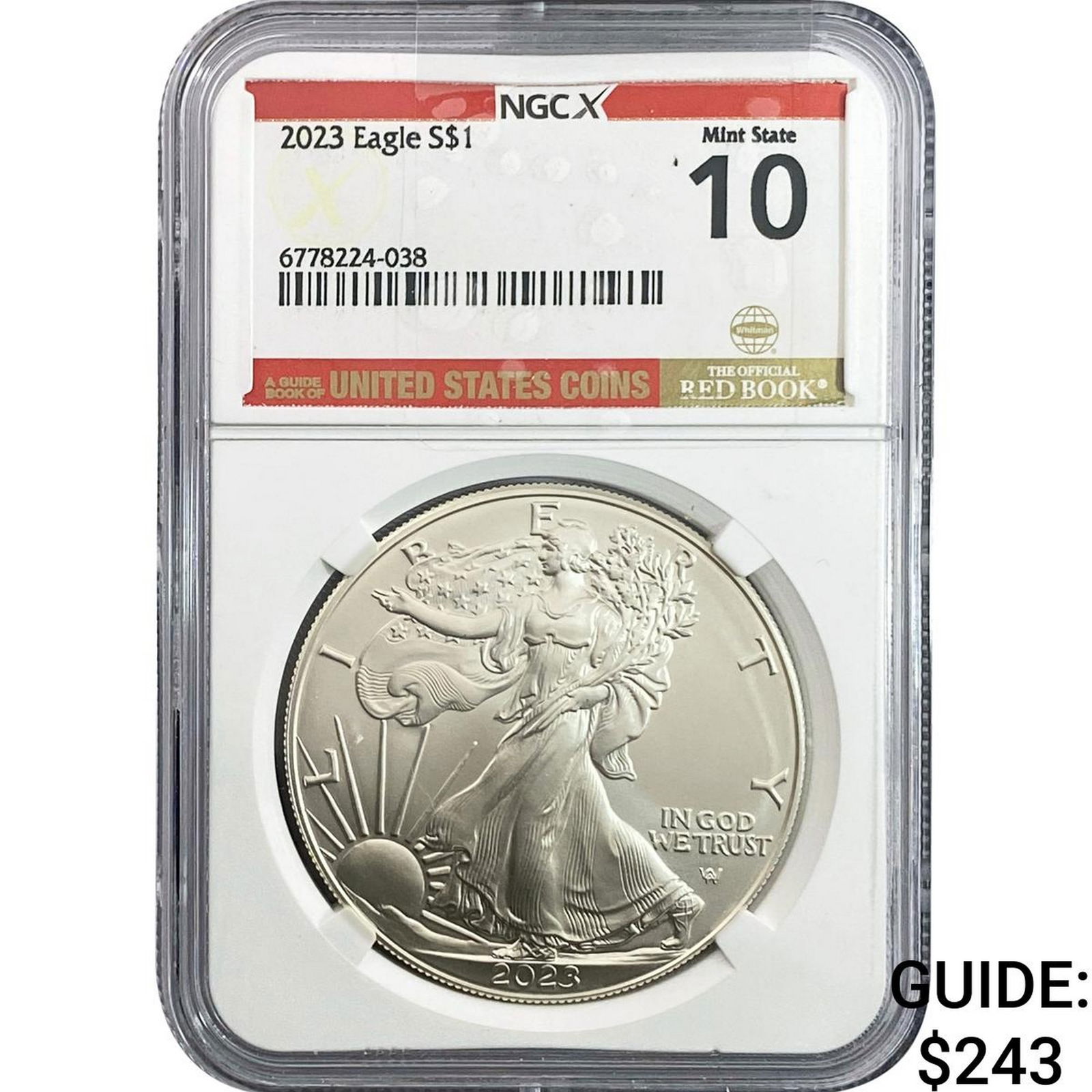 2023 Silver Eagle NGC MS10 (1 of 2)