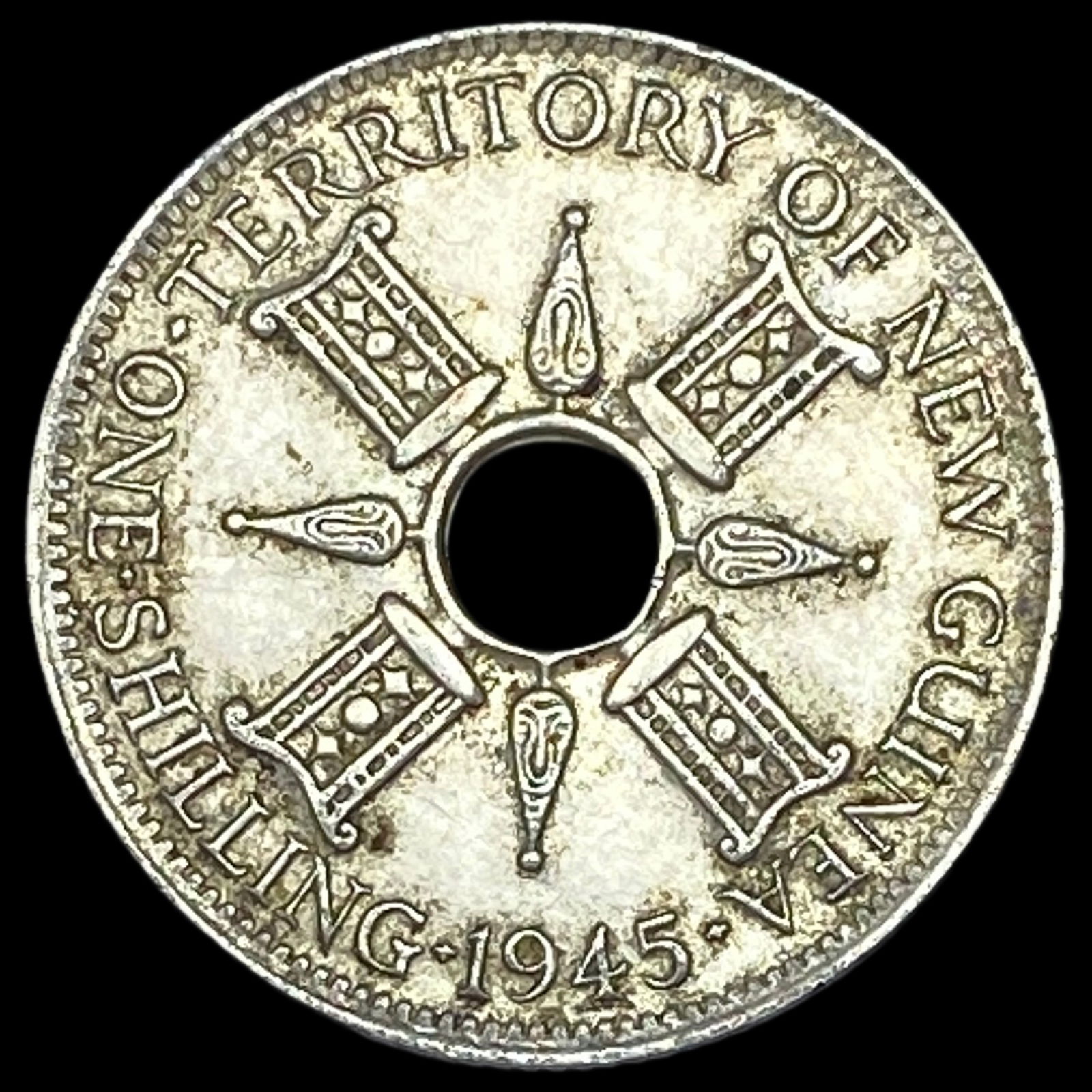 1945 New Guinea Silver 1 Shilling UNCIRCULATED (1 of 2)