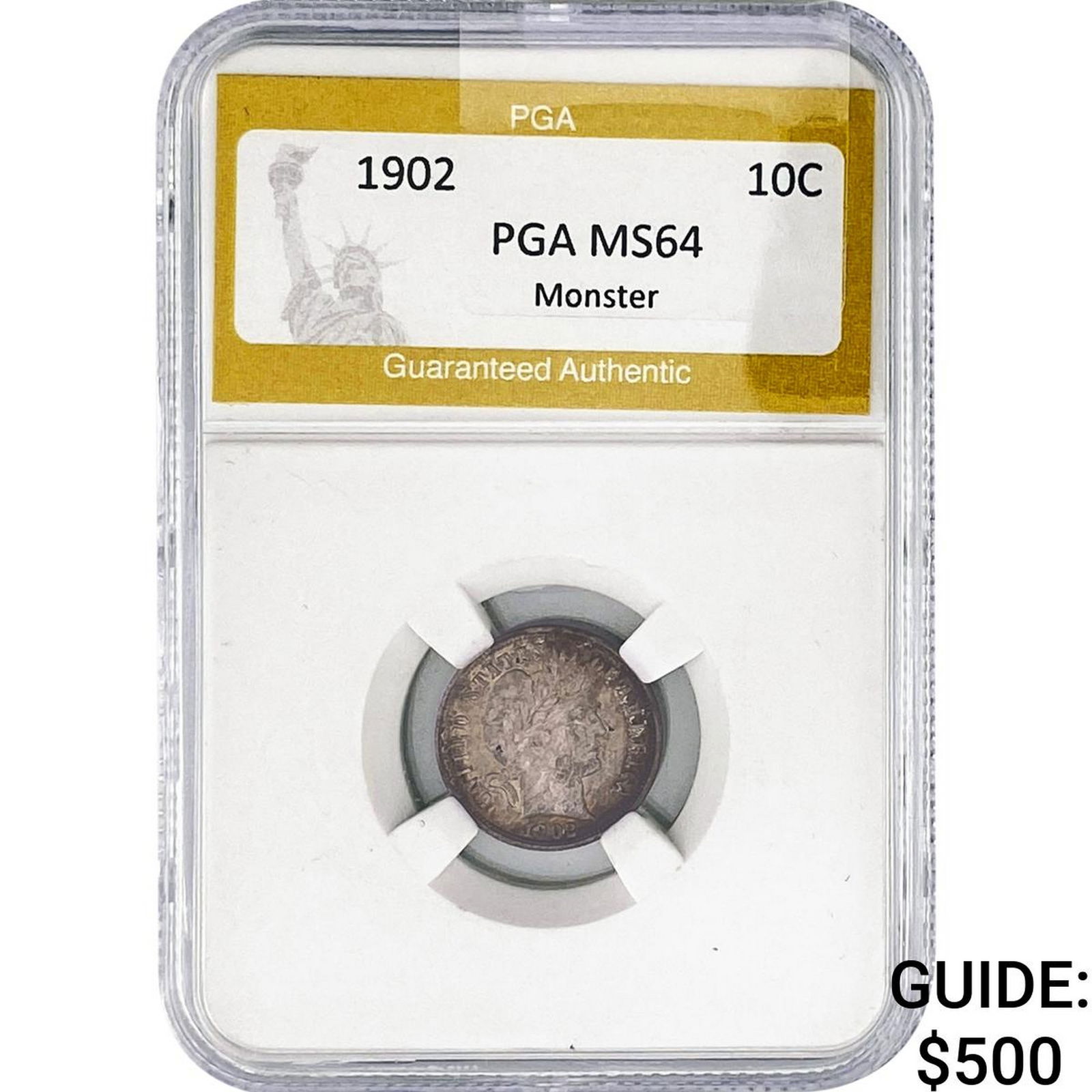 1902 Barber Dime PGA MS64 Monster (1 of 2)