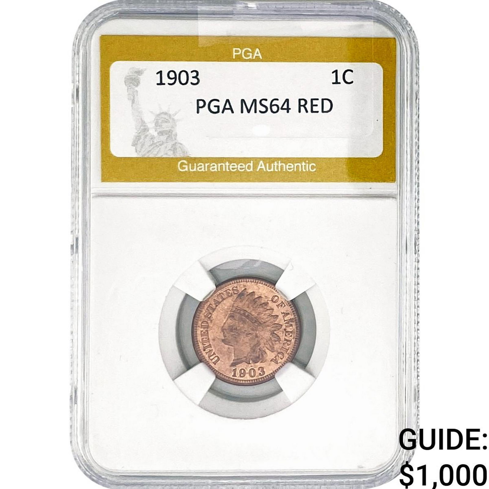 1903 Indian Head Cent PGA MS64 RED (1 of 2)