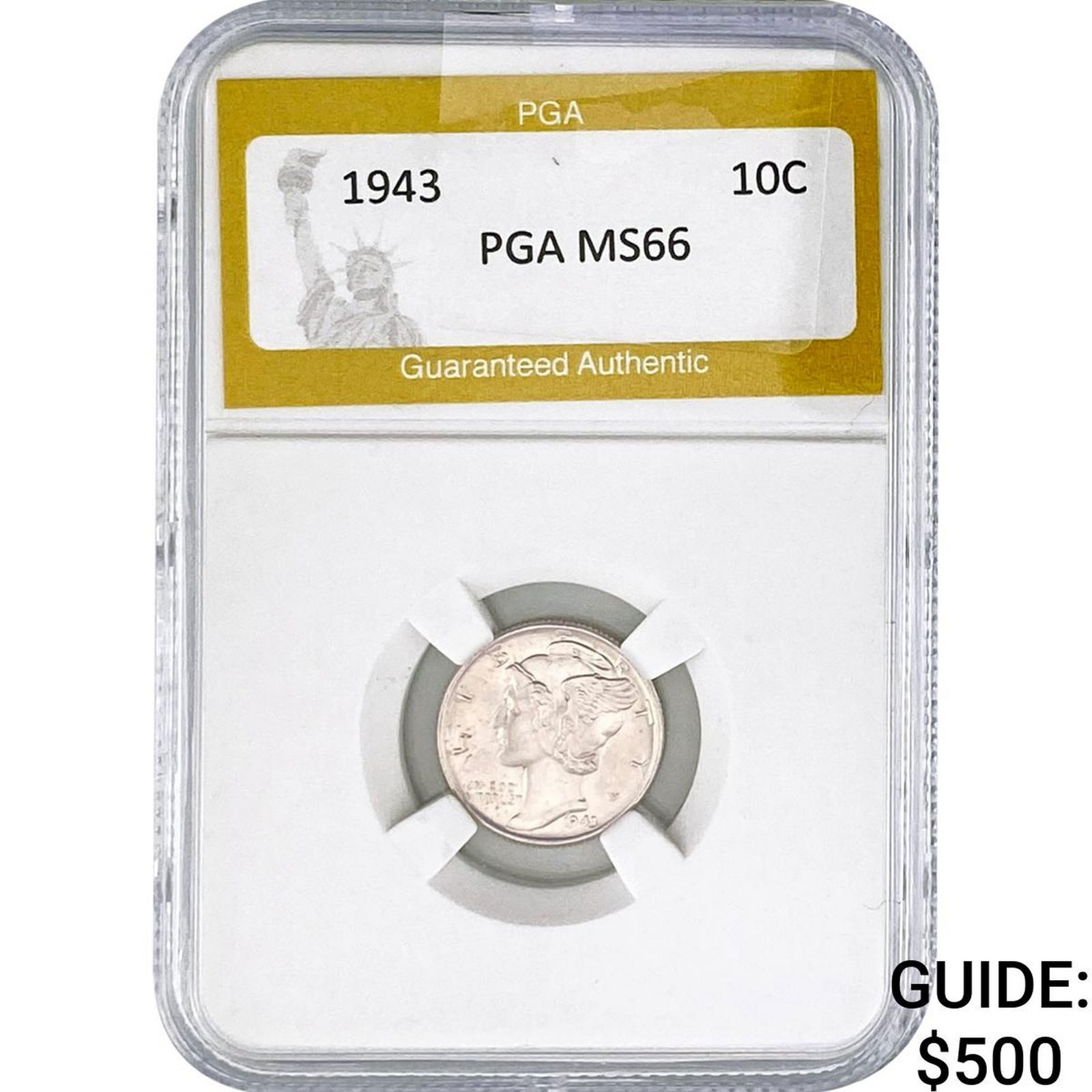 1943 Mercury Silver Dime PGA MS66 (1 of 2)