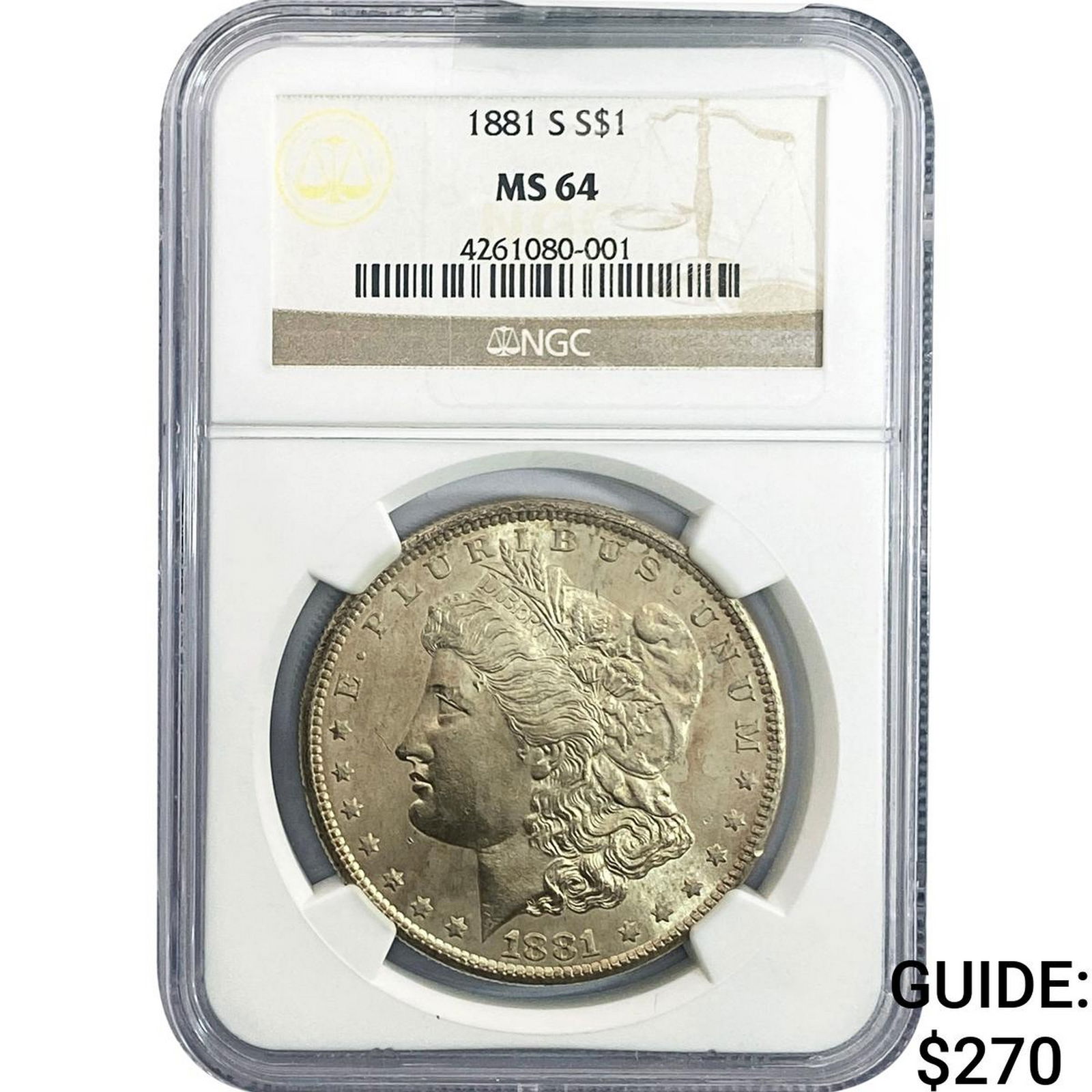 1881-S Morgan Silver Dollar NGC MS64 (1 of 2)