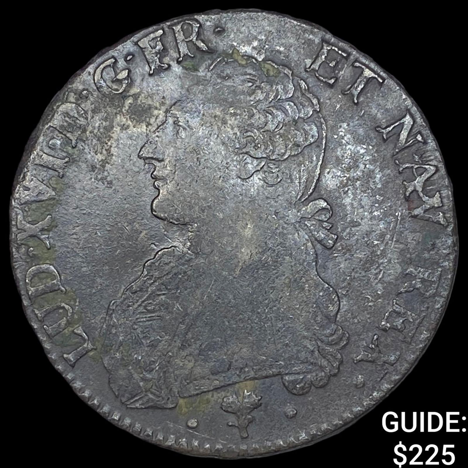 1784 Colonial France Silver Ecu NEARLY UNCIRCULATED: 1784 Colonial France Silver Ecu NEARLY UNCIRCULATED