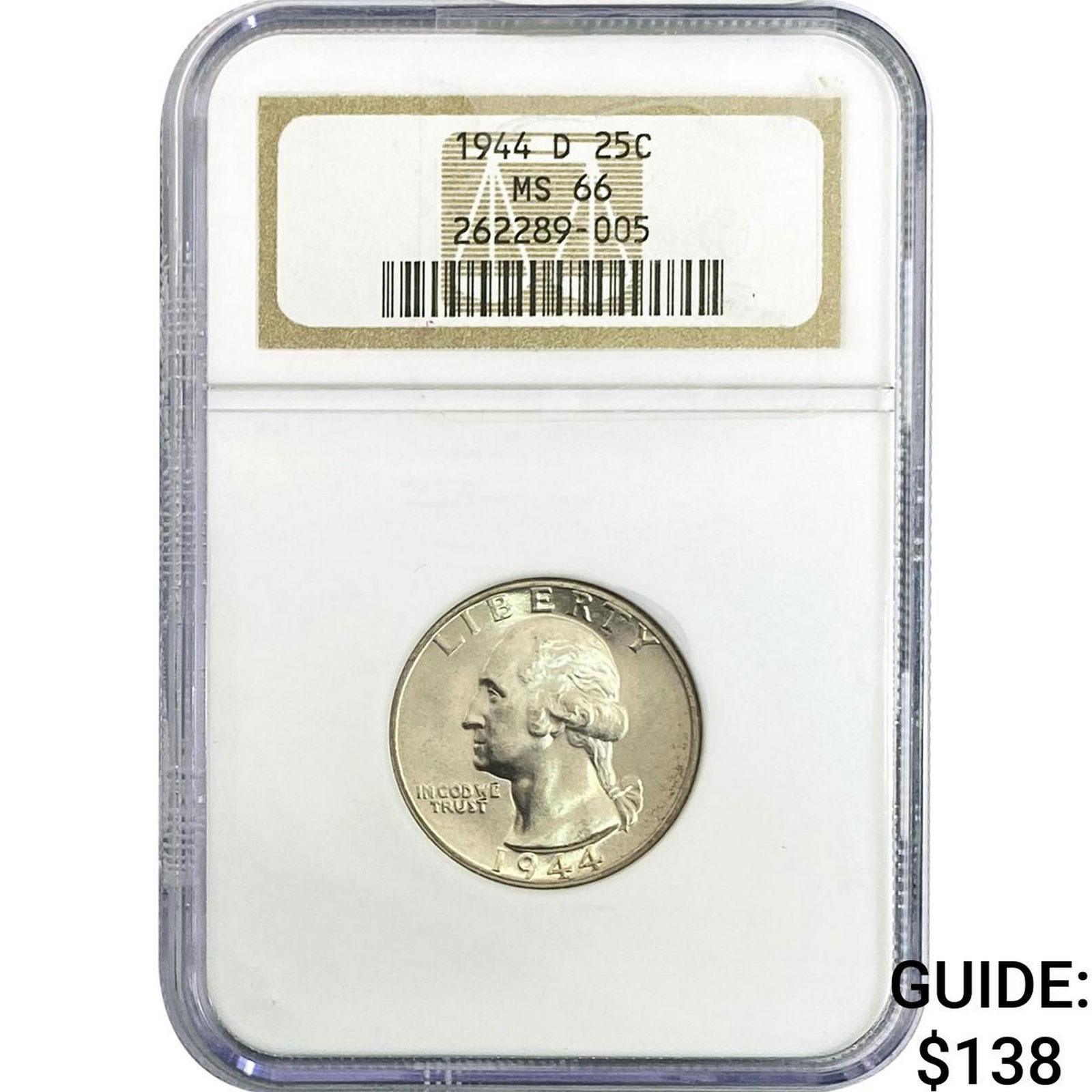 1944-D Washington Silver Quarter NGC MS66 (1 of 2)