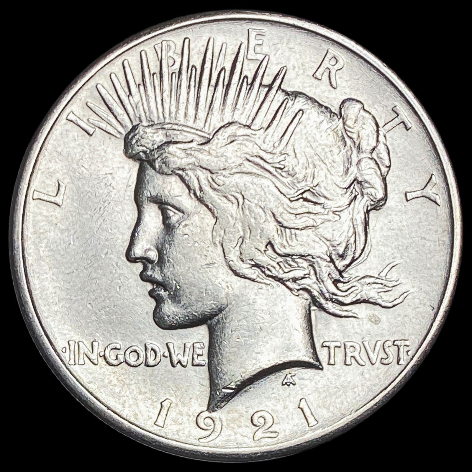 1921 Silver Peace Dollar CLOSELY UNCIRCULATED (1 of 2)