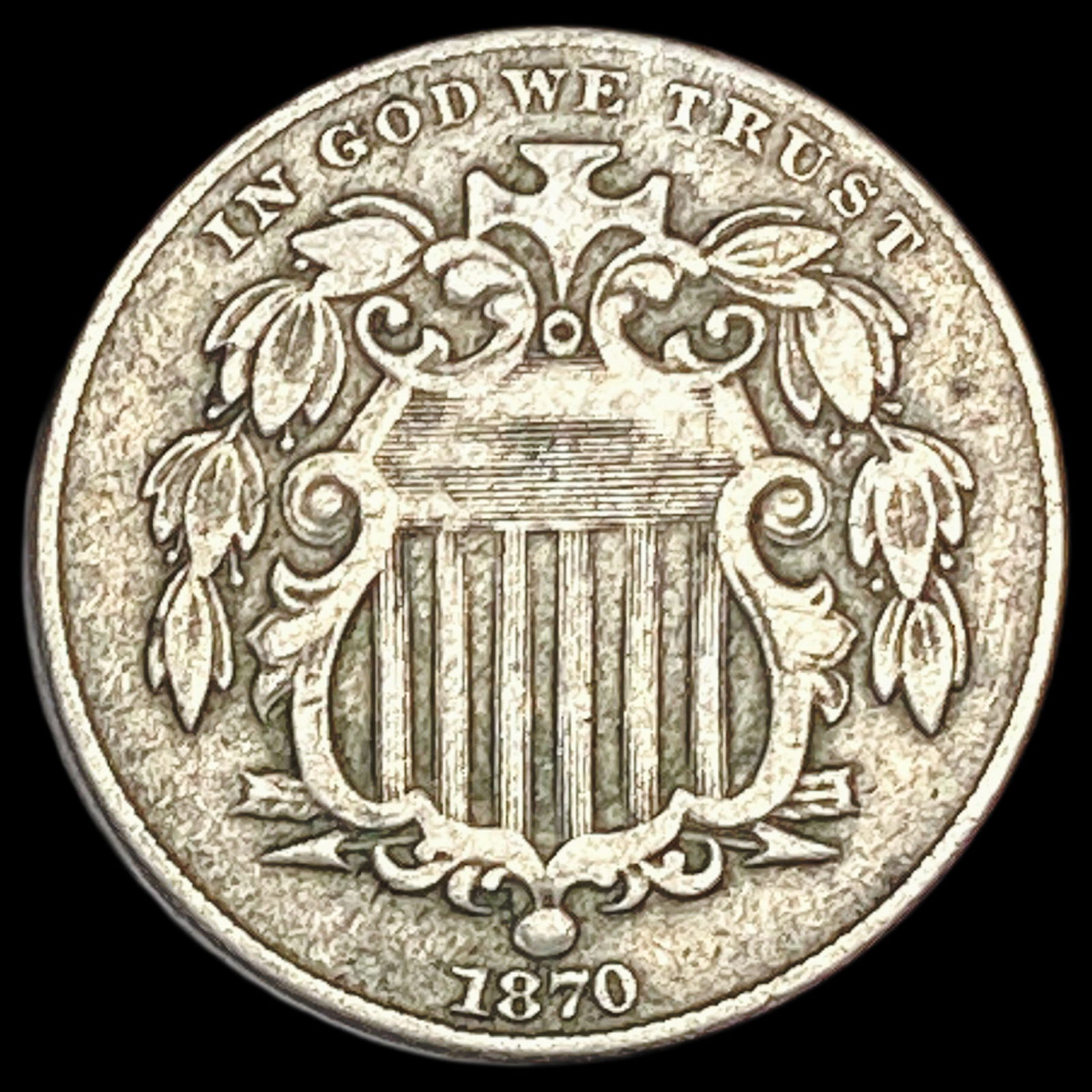 1870 Shield Nickel HIGH GRADE (1 of 2)