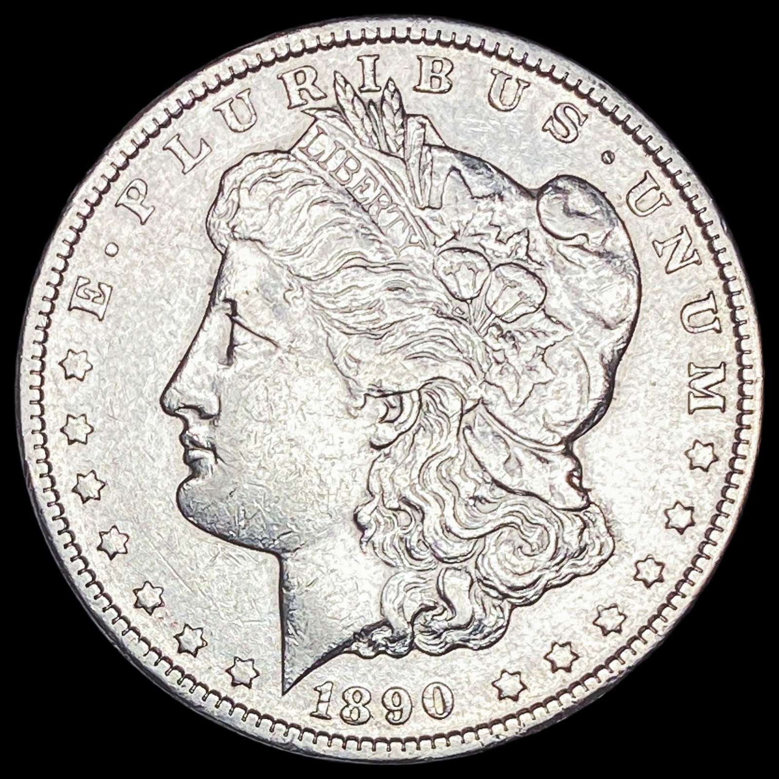 1890-CC Silver Morgan Dollar CLOSELY UNCIRCULATED (1 of 2)