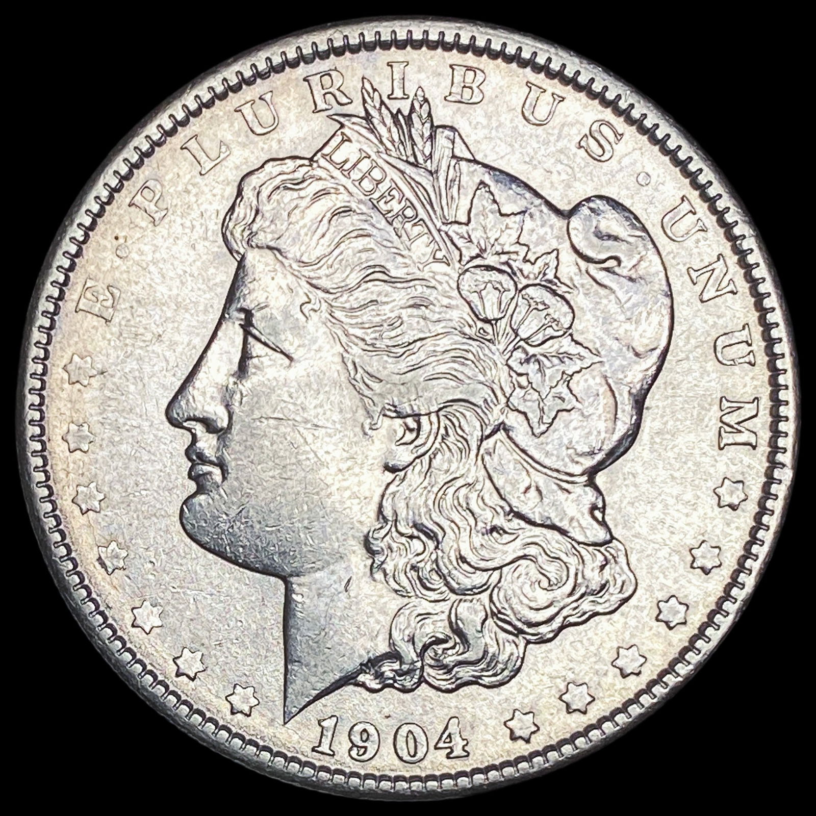 1904 Silver Morgan Dollar CLOSELY UNCIRCULATED: 1904 Silver Morgan Dollar CLOSELY UNCIRCULATED