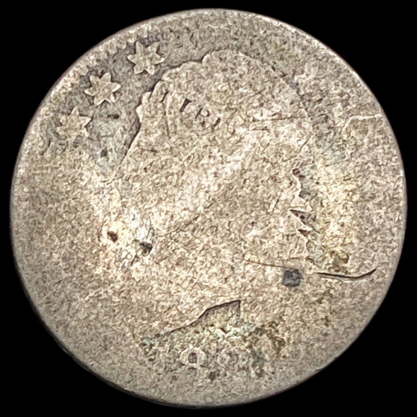 1821 Capped Bust Dime NICELY CIRCULATED (1 of 2)