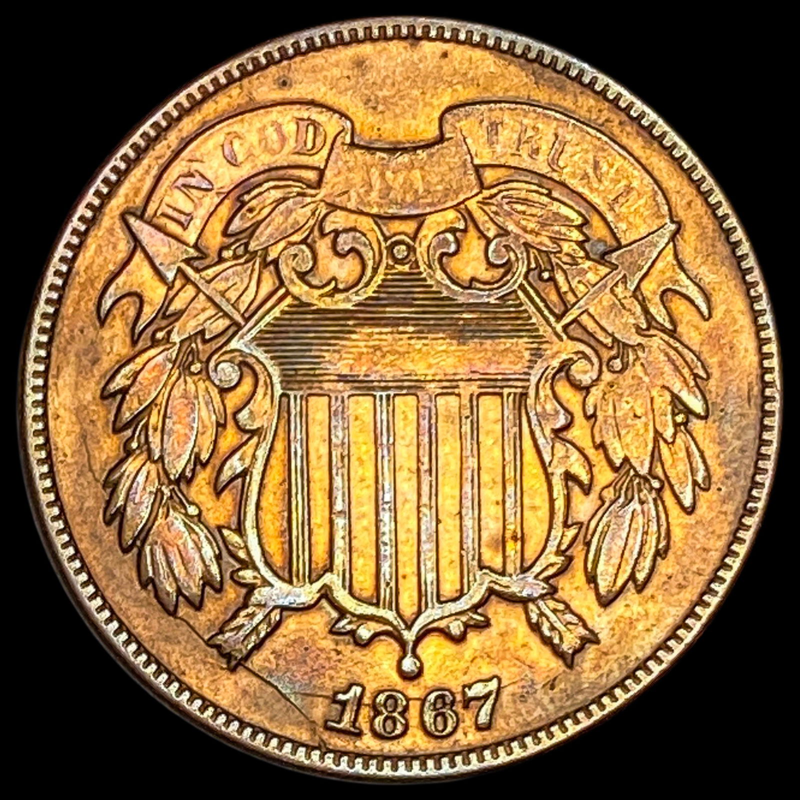 1867 Copper 2 Cents CLOSELY UNCIRCULATED (1 of 2)